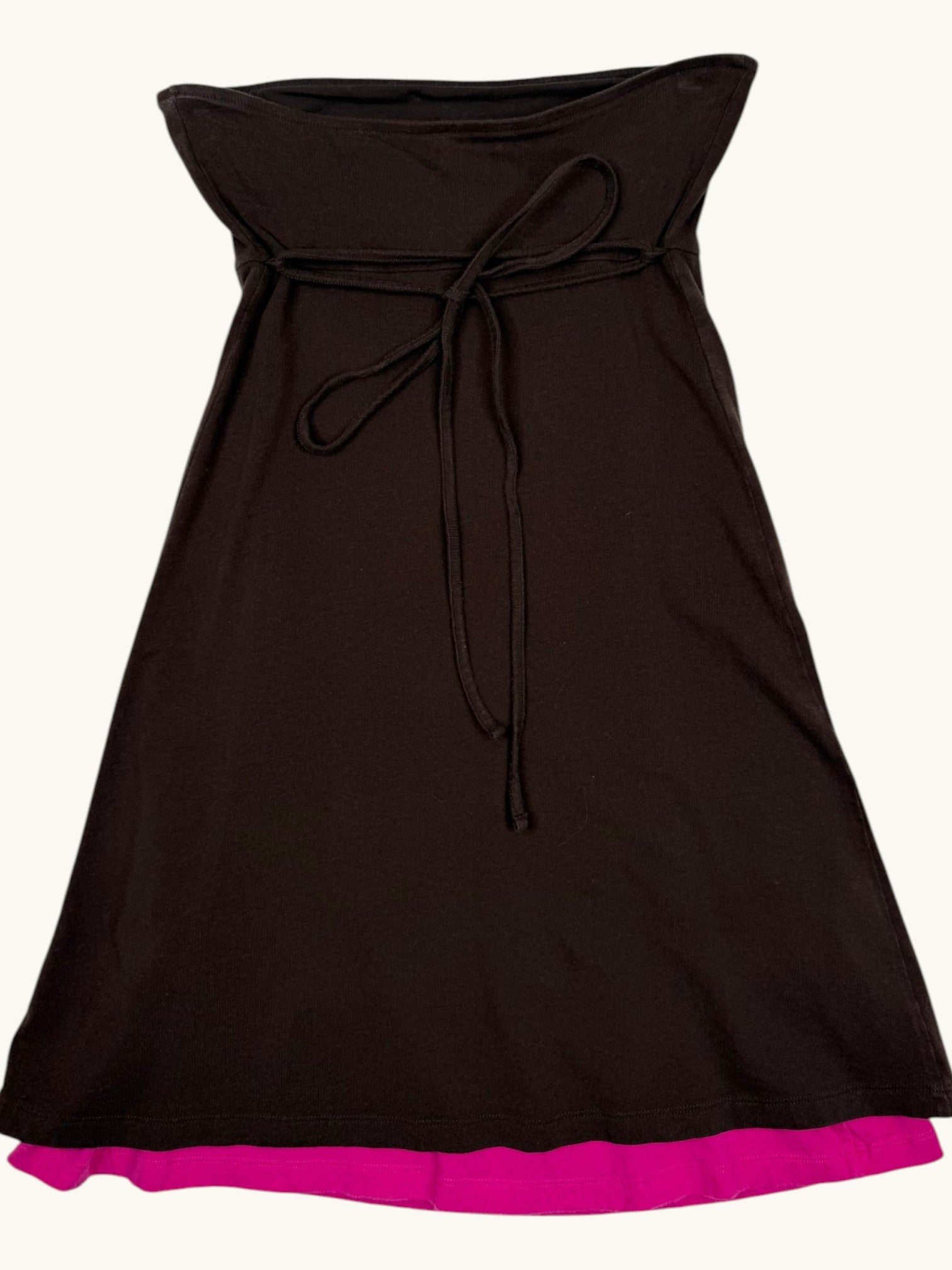 00s Victoria's Secret Brown Strapless Dress - XS