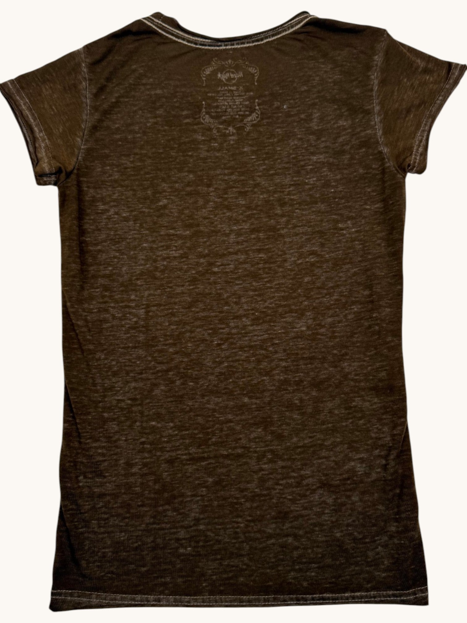 90s Hard Rock Brown Graphic Tee - XS