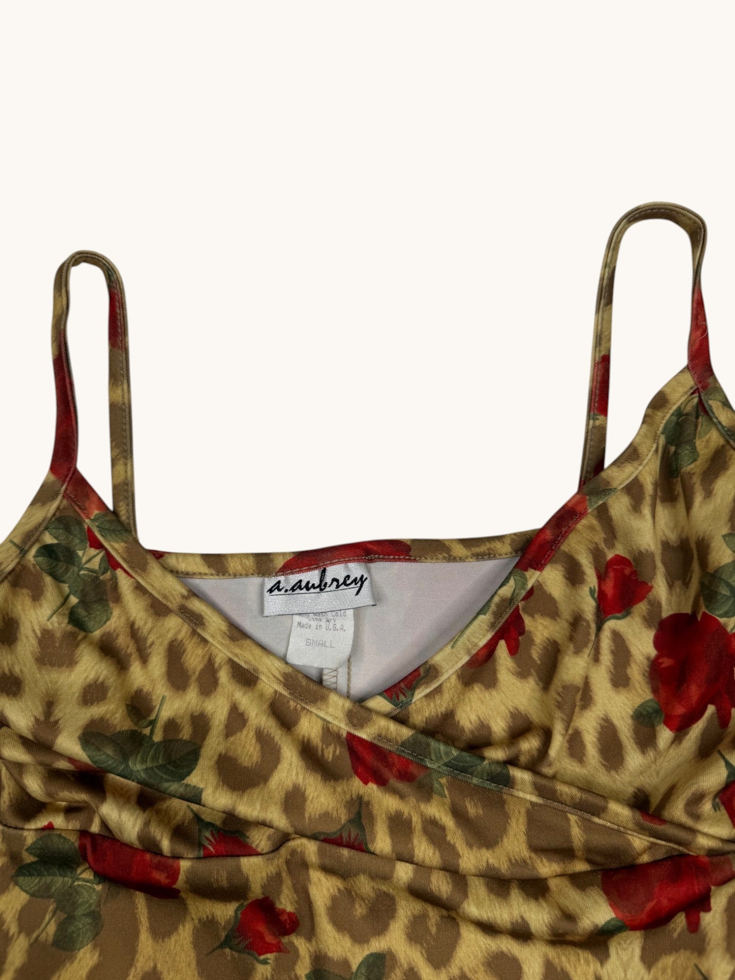 90s A. Aubrey Floral Dress - S