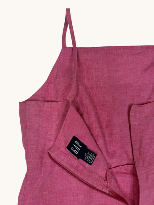 00s Gap Pink Linen Dress - 10