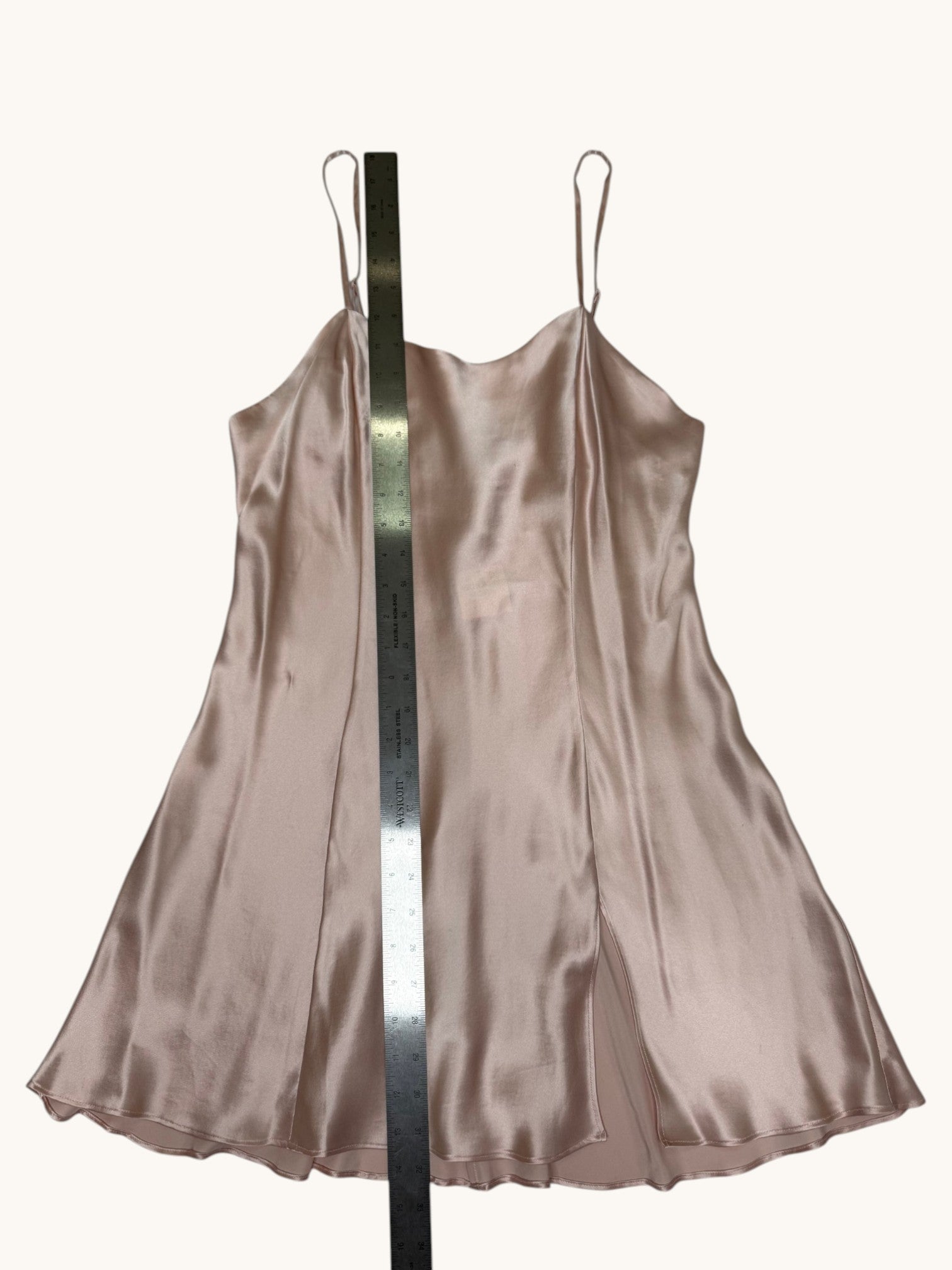 00s Victoria's Secret Pink Silk Slip Dress - M