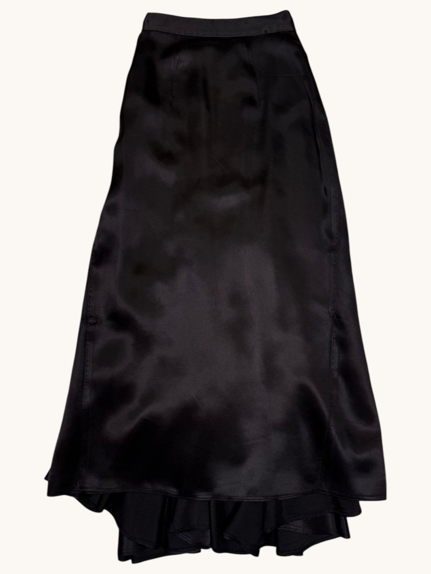 70s Gunne Sax Black Midi Skirt