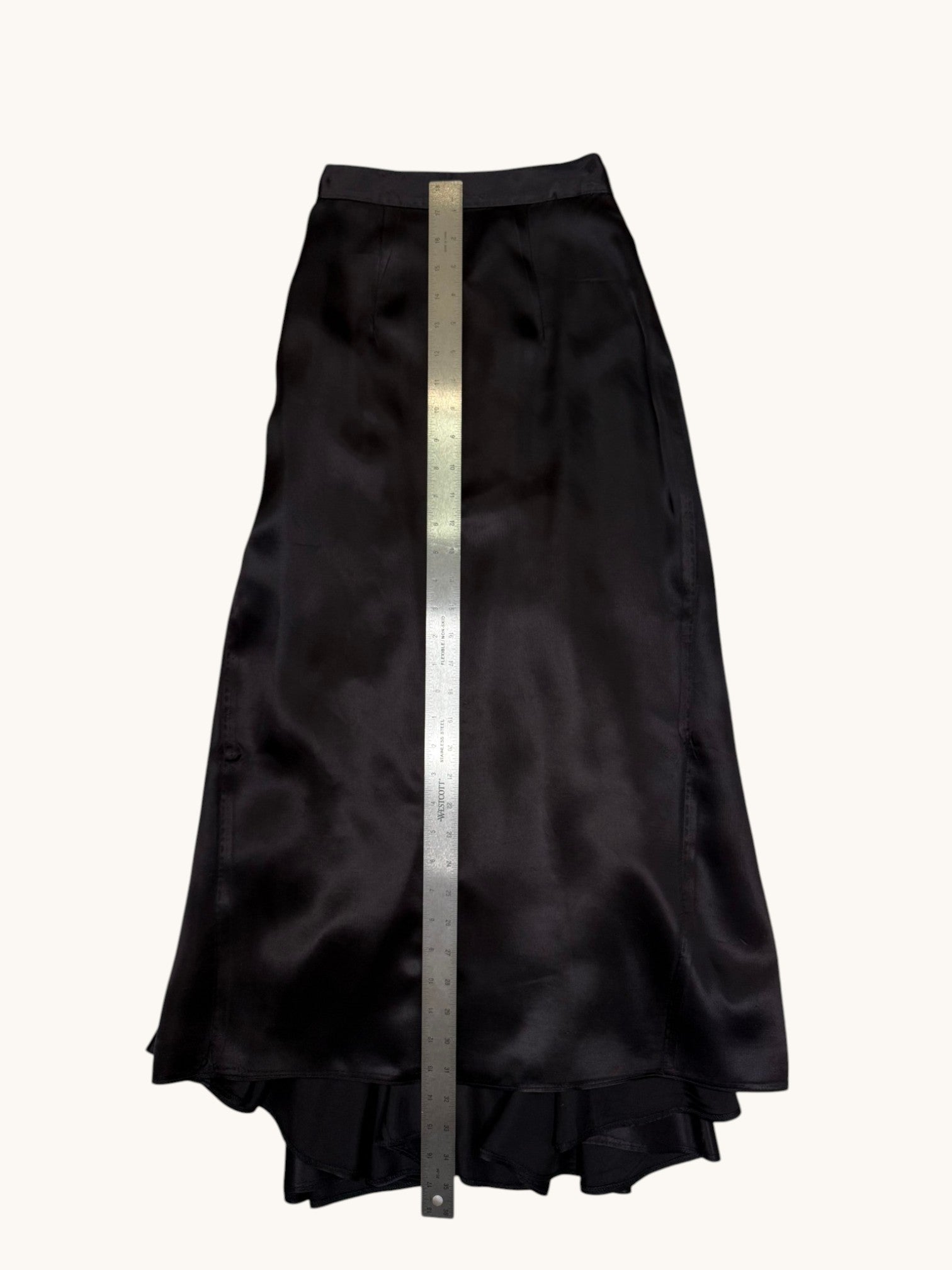 70s Gunne Sax Black Midi Skirt