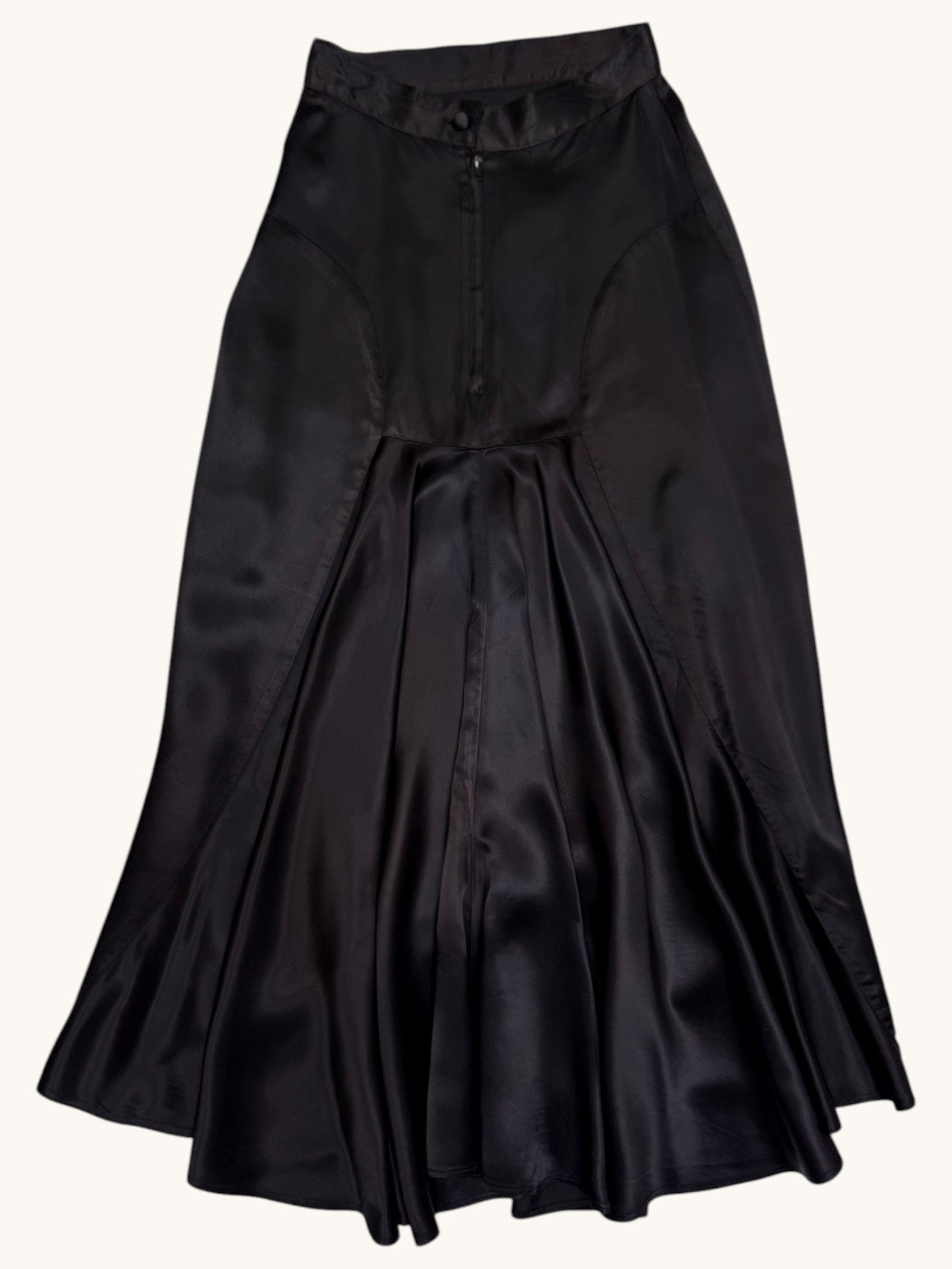 70s Gunne Sax Black Midi Skirt