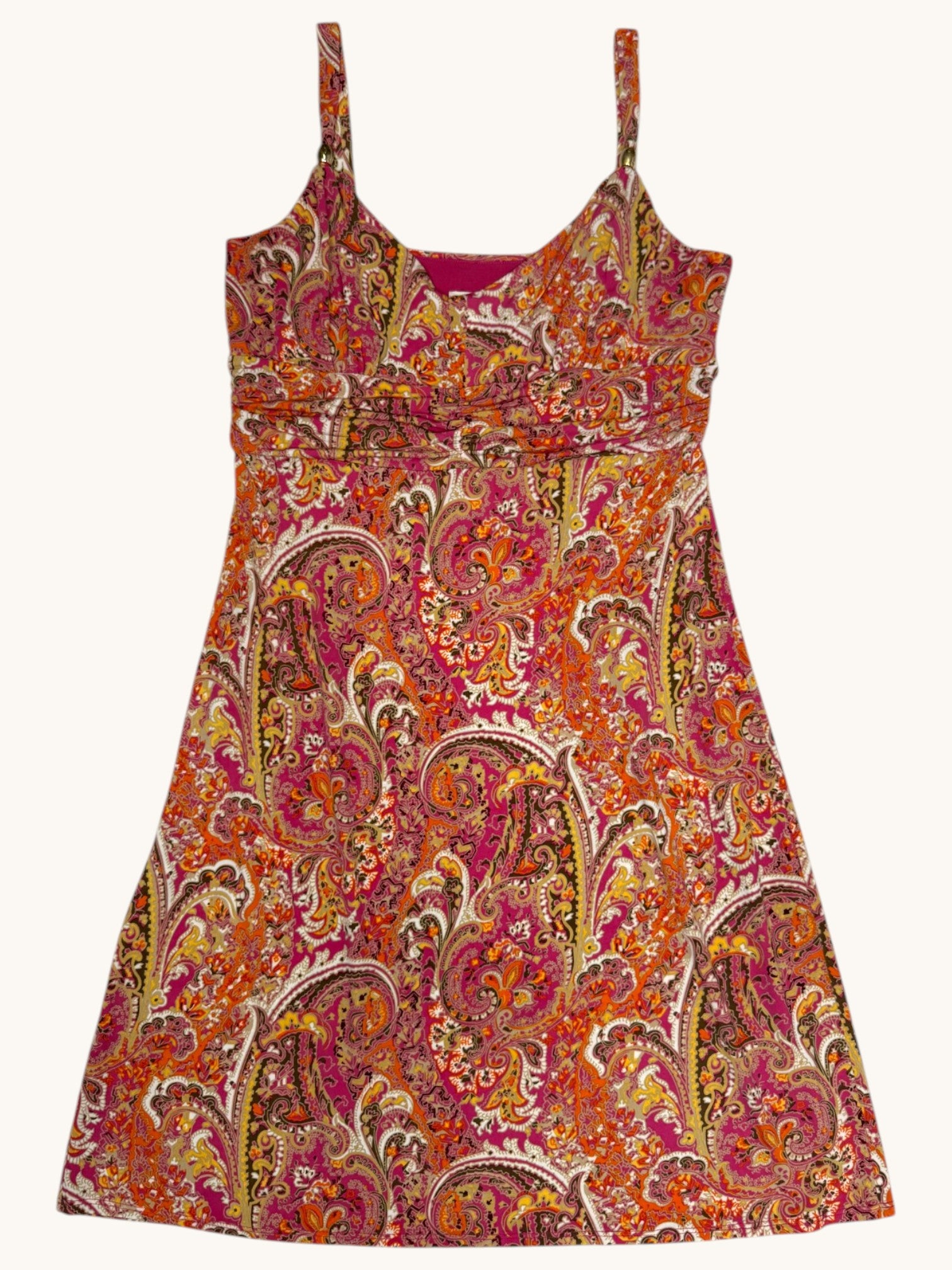 00s Loft Multicolor Paisley Dress - 10