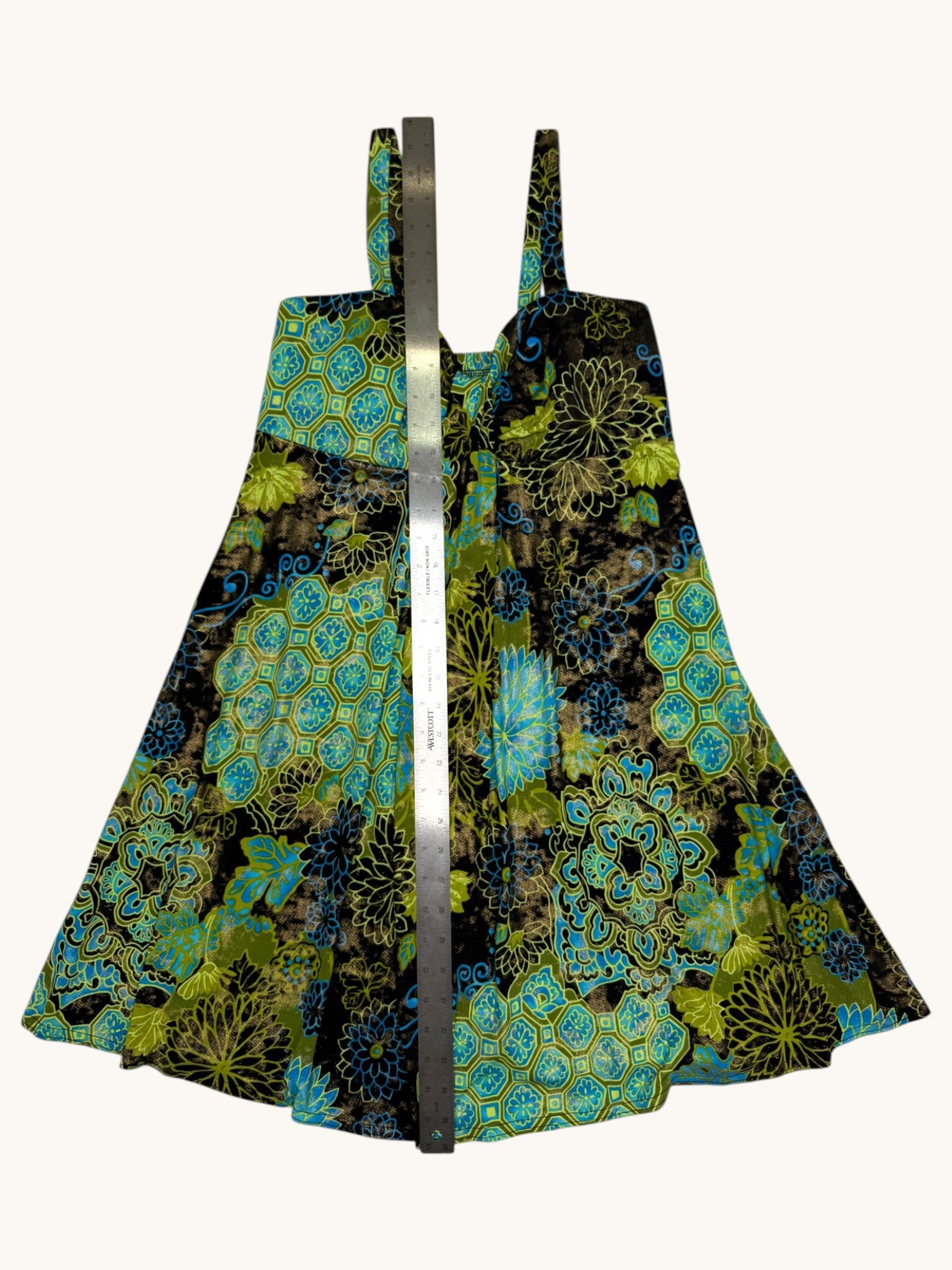 90s Dressbarn Multicolor Patterned Dress - 10