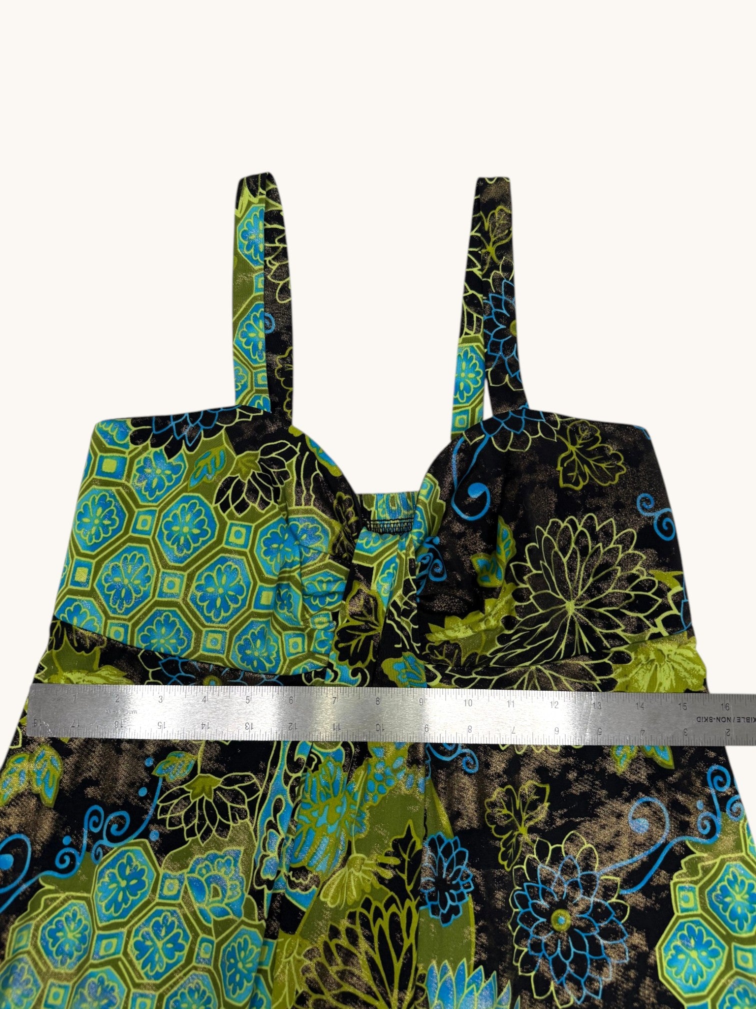 90s Dressbarn Multicolor Patterned Dress - 10