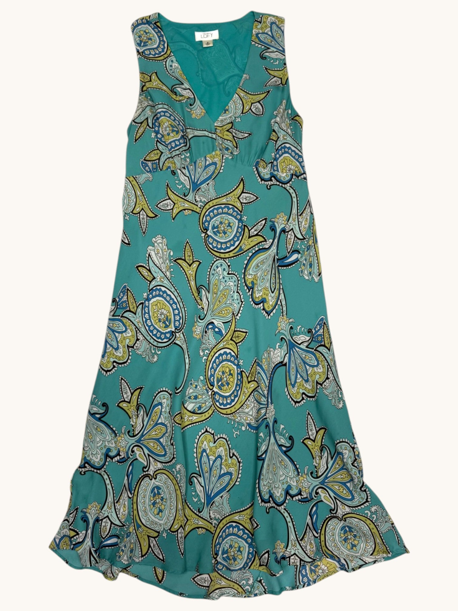 00s Loft Multicolor Paisley Dress - 6