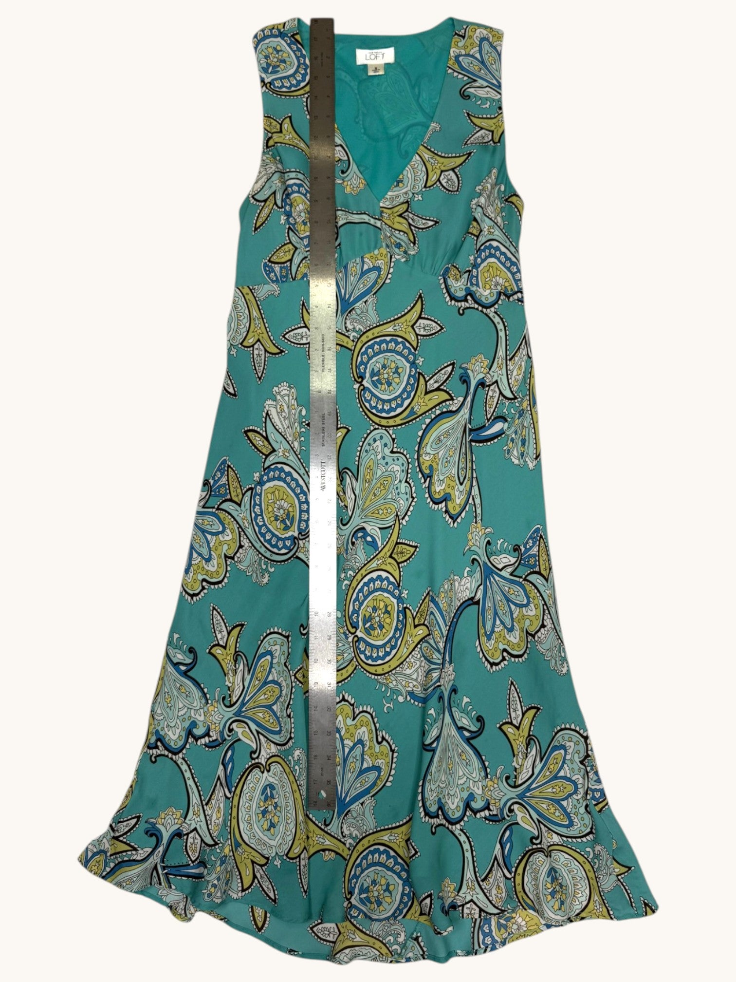 00s Loft Multicolor Paisley Dress - 6