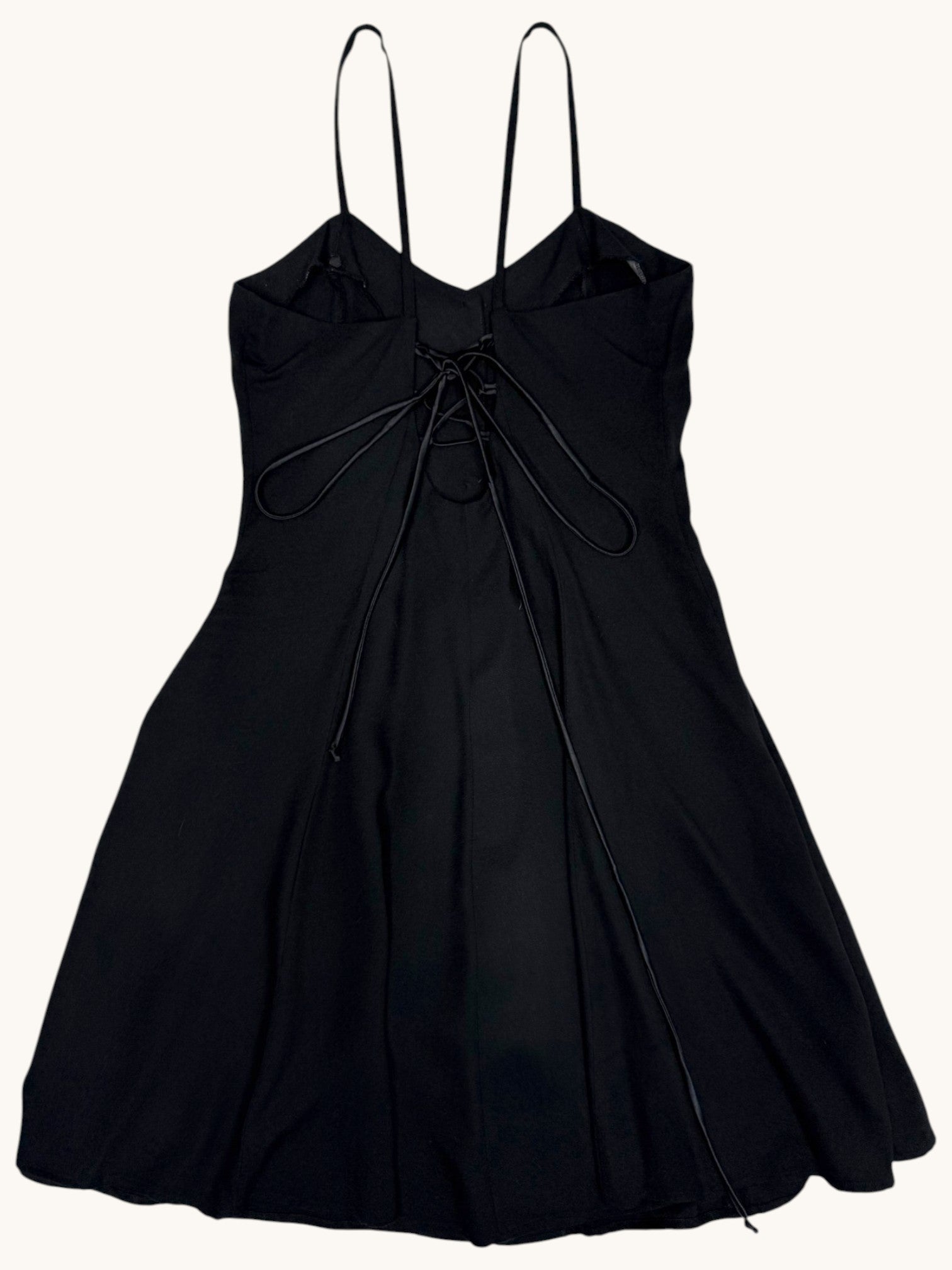 00s Maggie Lawrence Collection Black Button Dress - 8