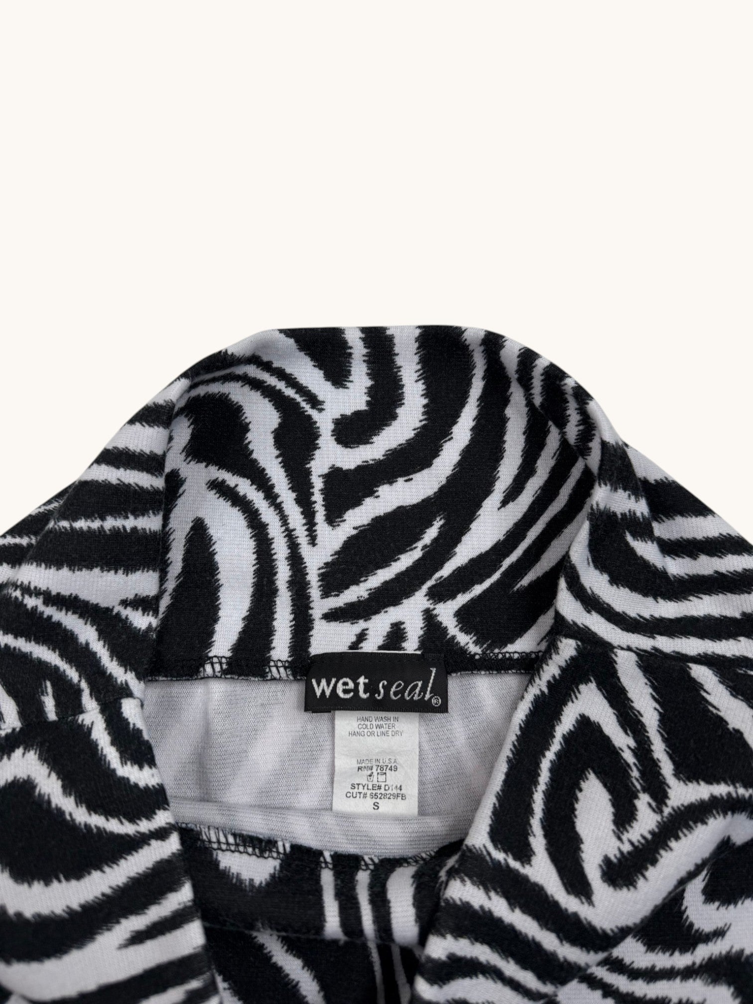 00s Wet Seal Zebra Skirt - S