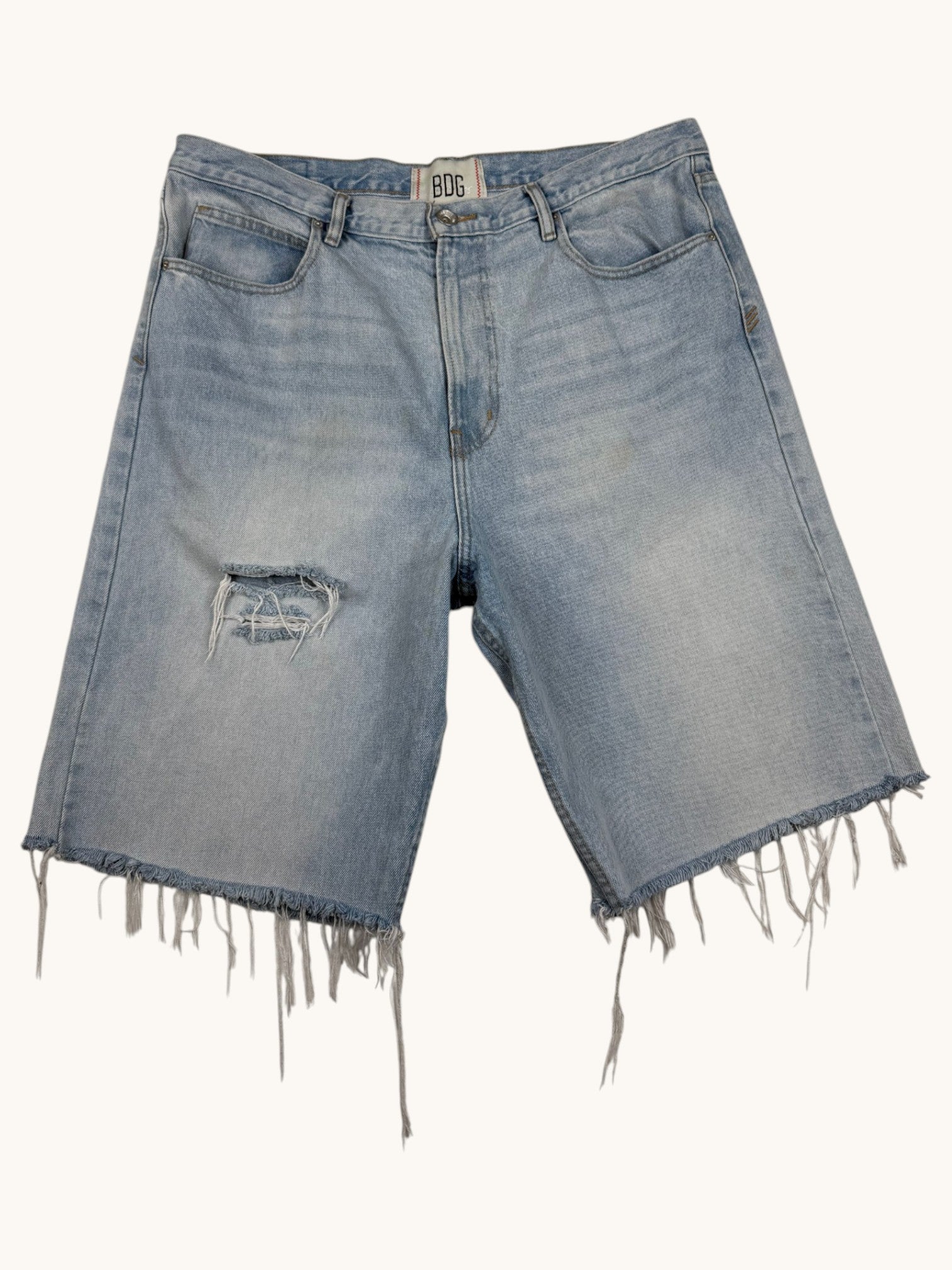 00s BDG Blue Denim Shorts - 36/32