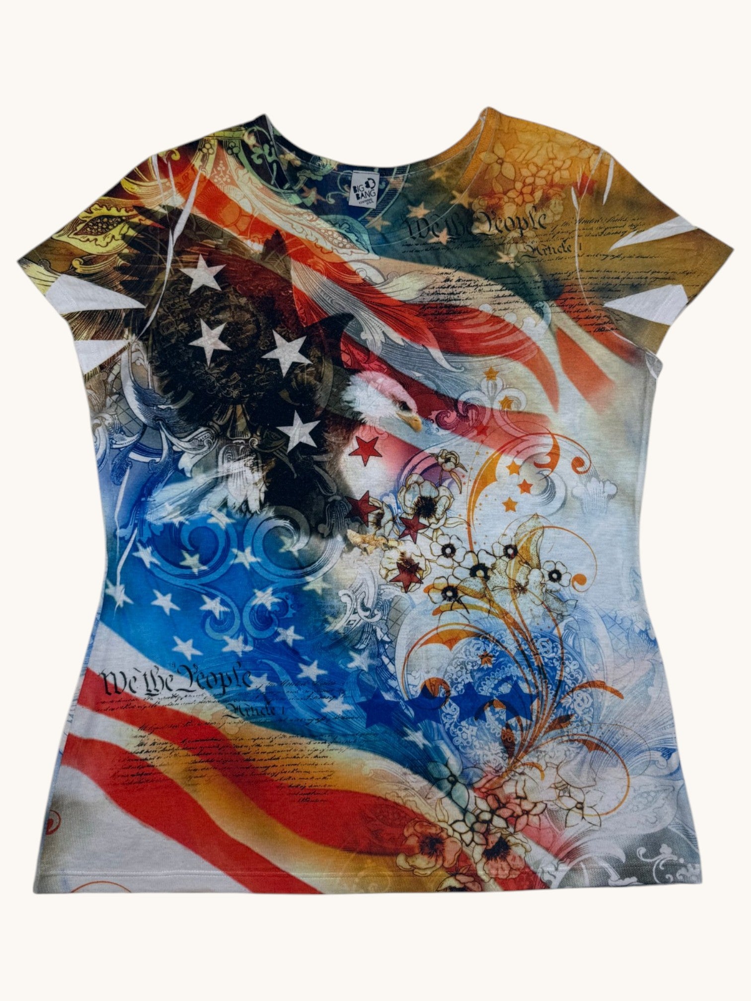 00s Big Bang Clothing USA American Flag Tee - XL