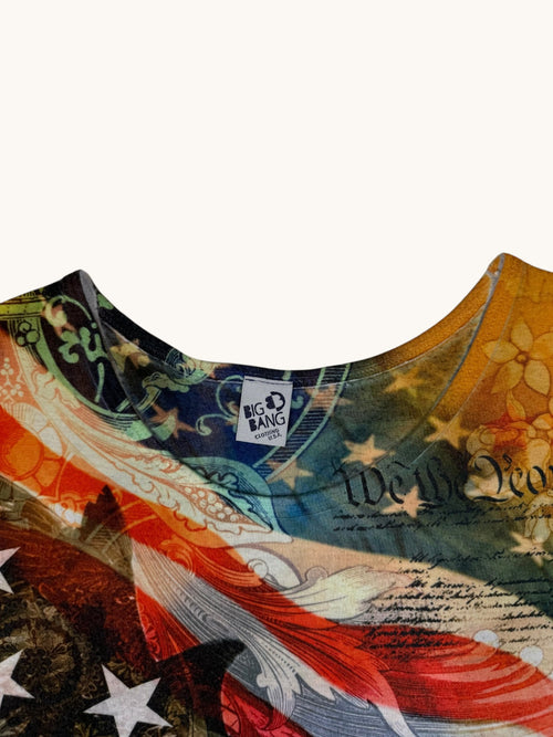 00s Big Bang Clothing USA American Flag Tee - XL