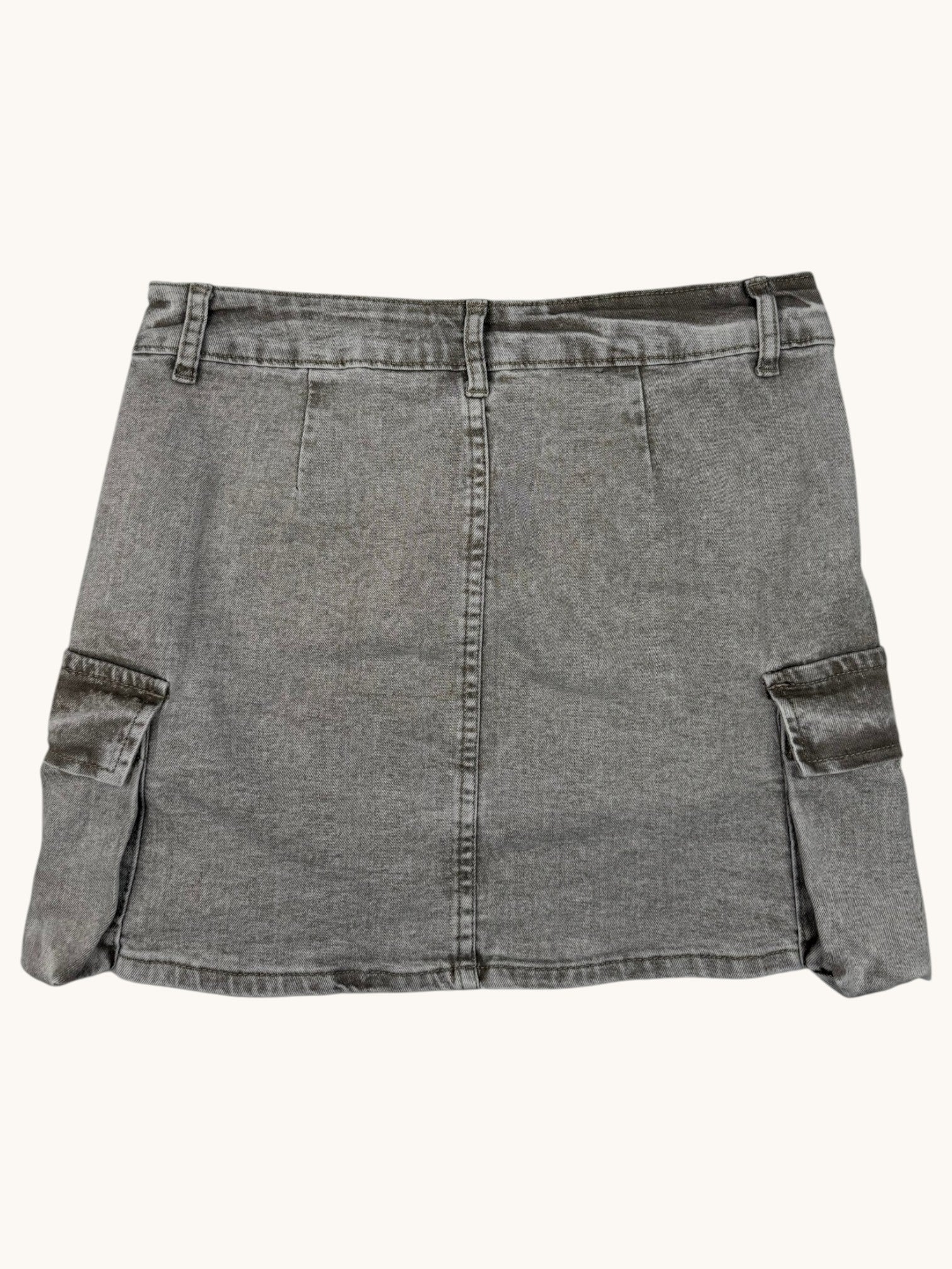 90s V.I.P. Jeans Gray Denim Skirt - L