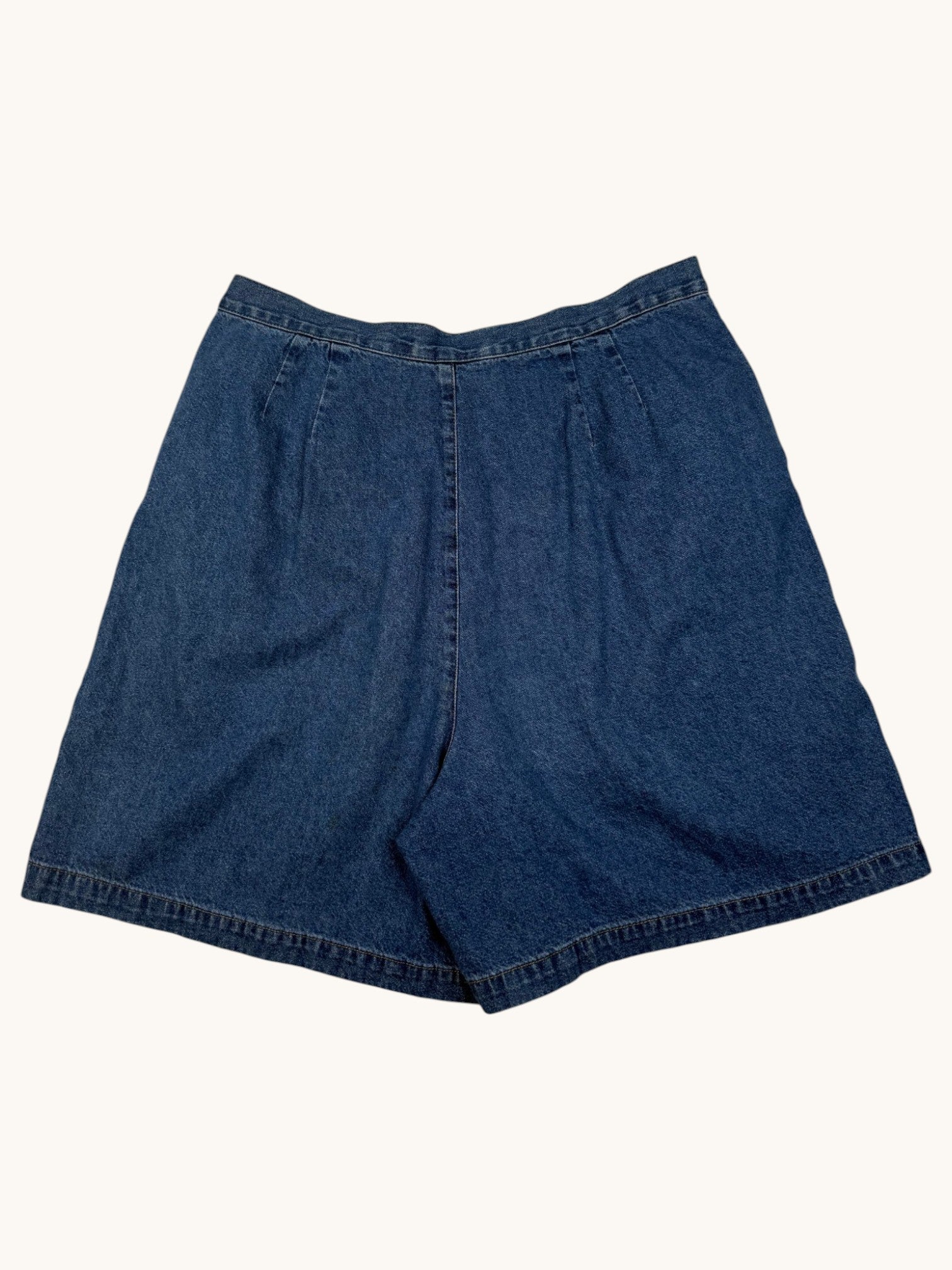 90s Crazy Horse Blue Denim Skort - 14
