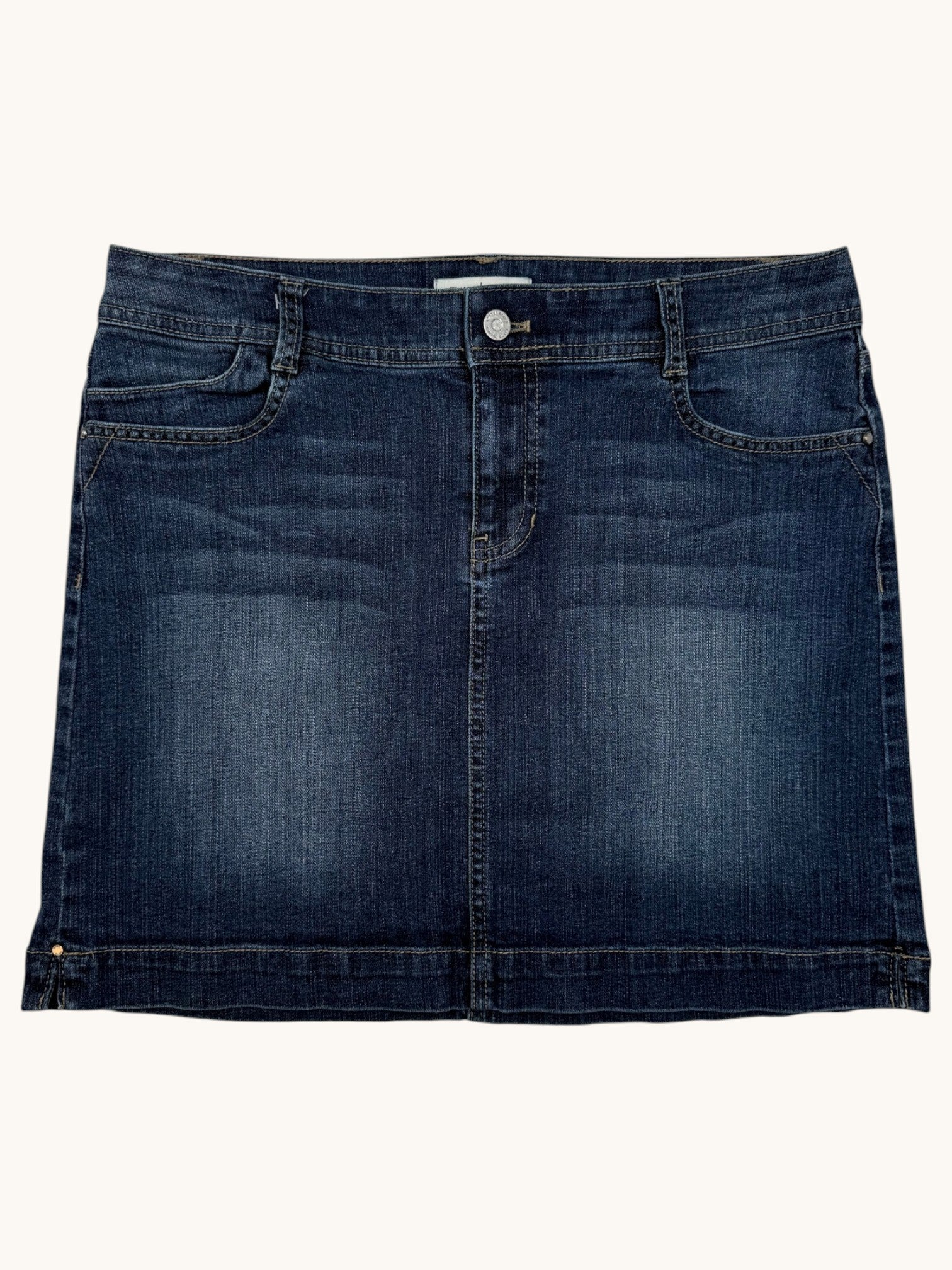 00s White House Black Market Denim Skirt - 8