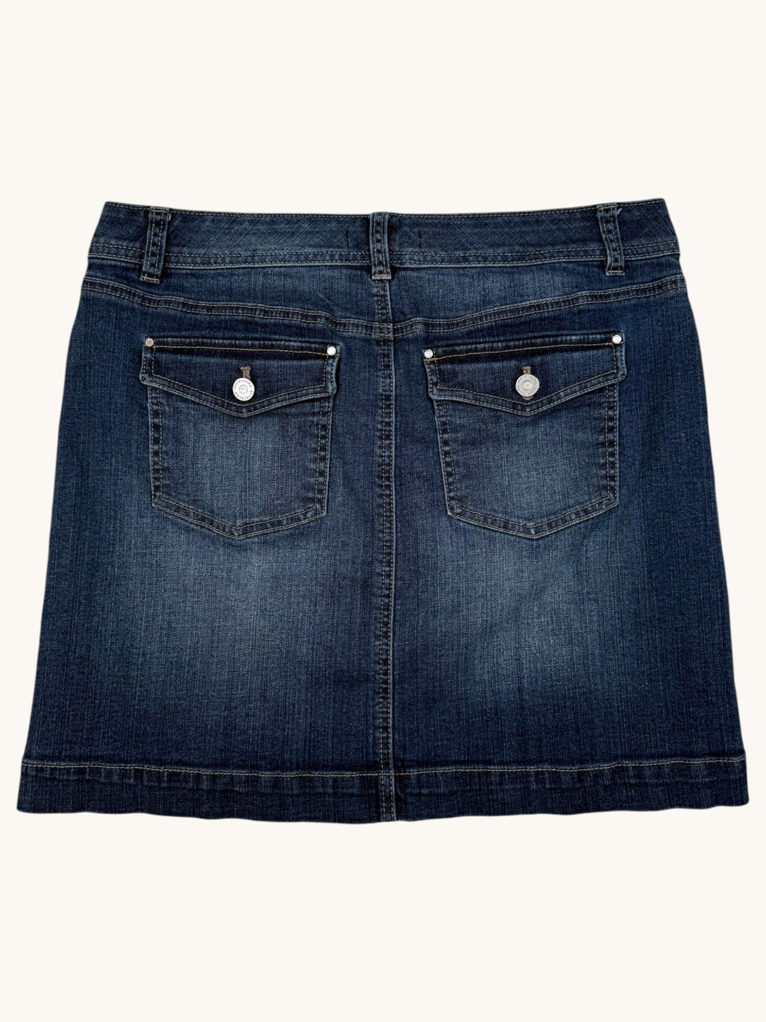 00s White House Black Market Denim Skirt - 8