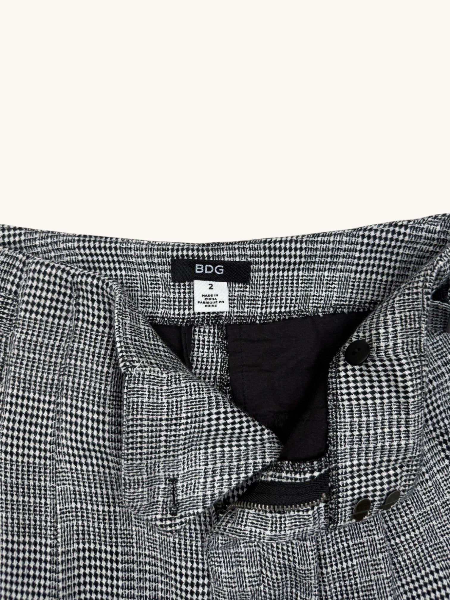 BDG Black Tweed Shorts - 2