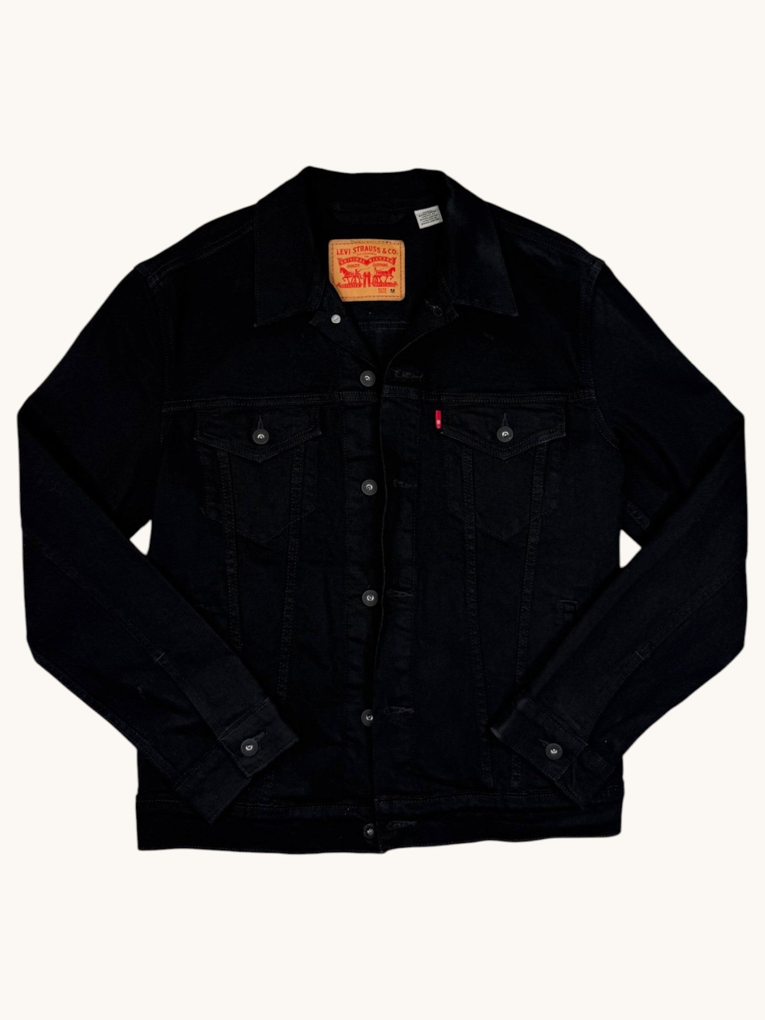 Levi's Black Denim Jacket - M