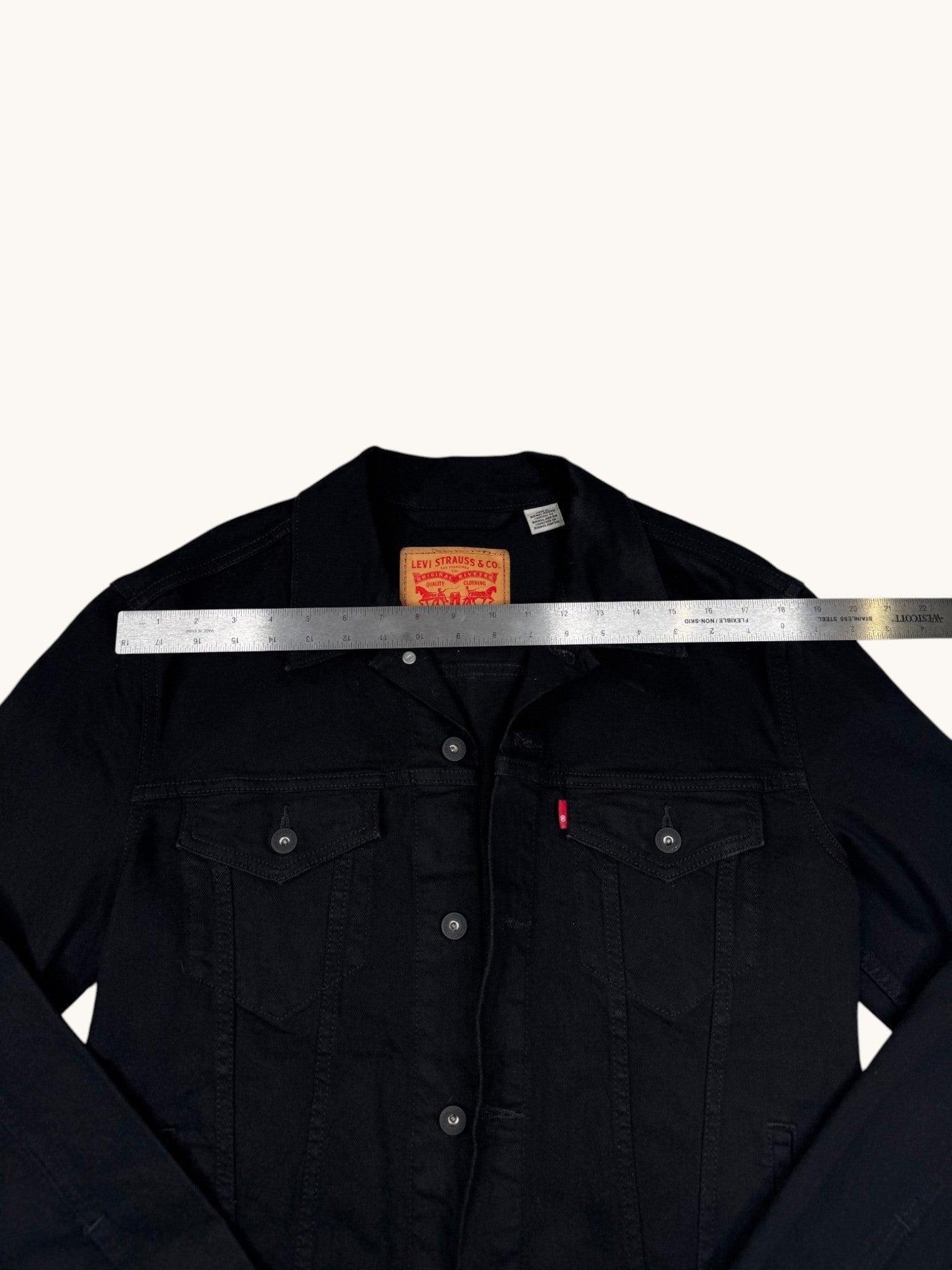 Levi's Black Denim Jacket - M