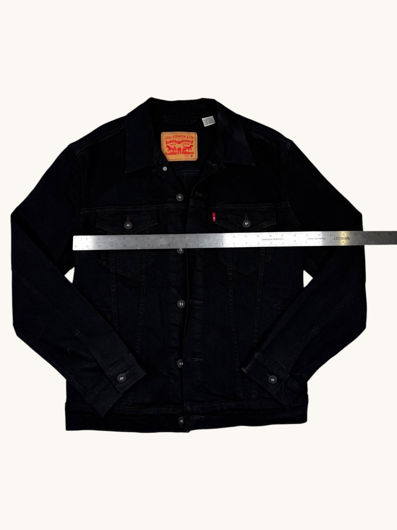 Levi's Black Denim Jacket - M