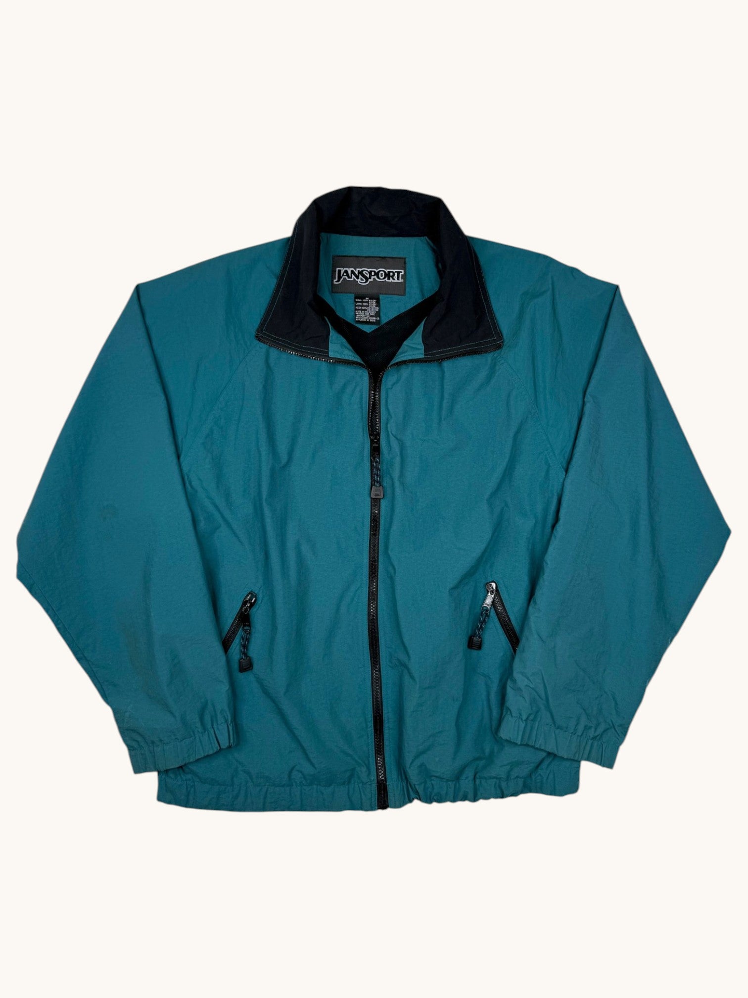 90s Jansport Green Windbreaker Jacket - M