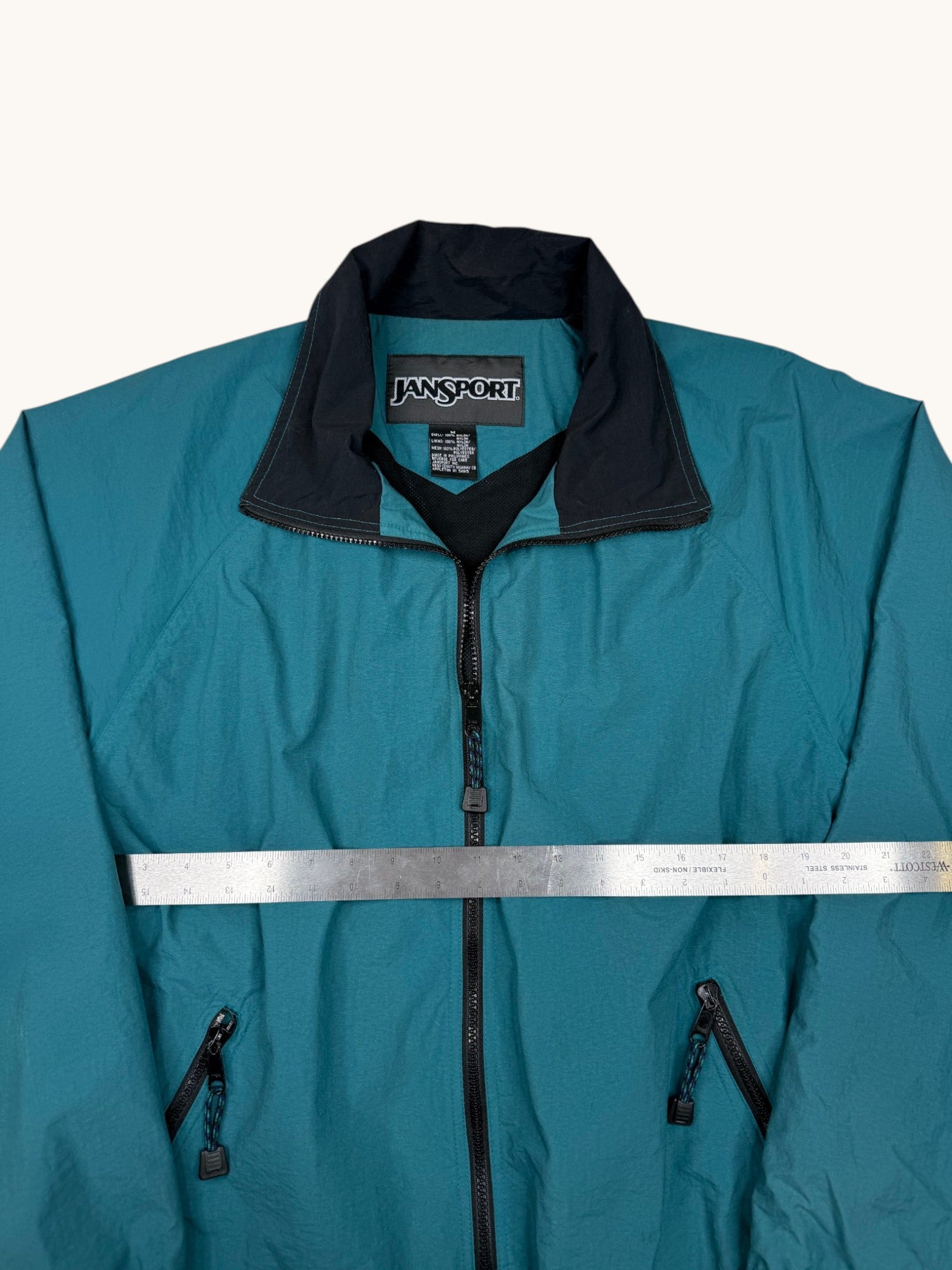 90s Jansport Green Windbreaker Jacket - M
