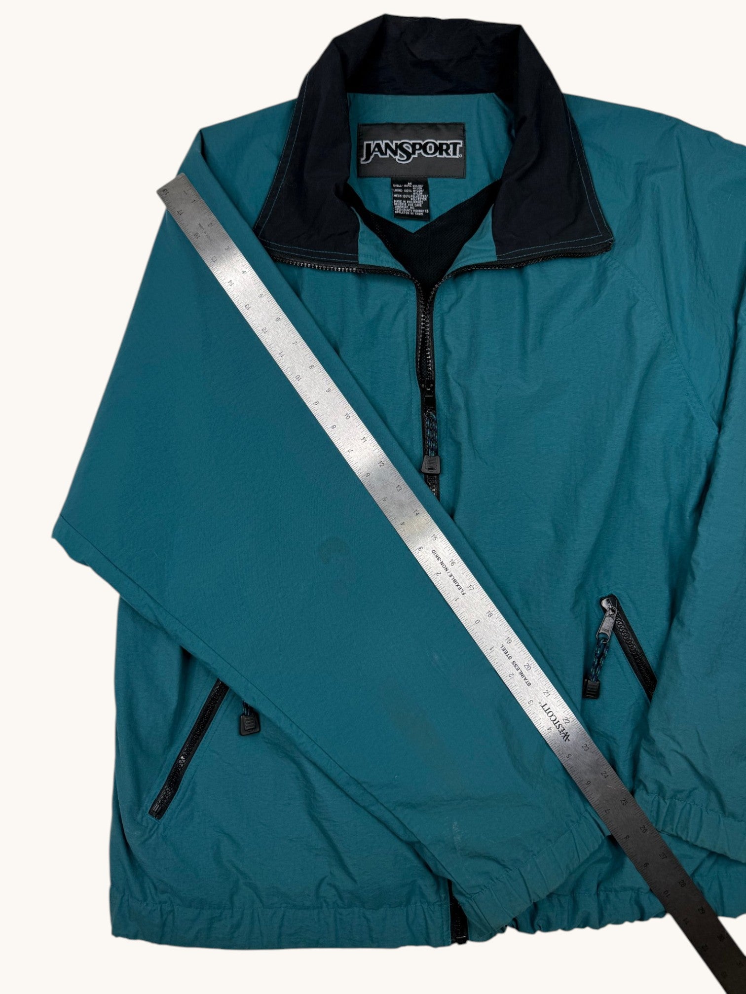 90s Jansport Green Windbreaker Jacket - M