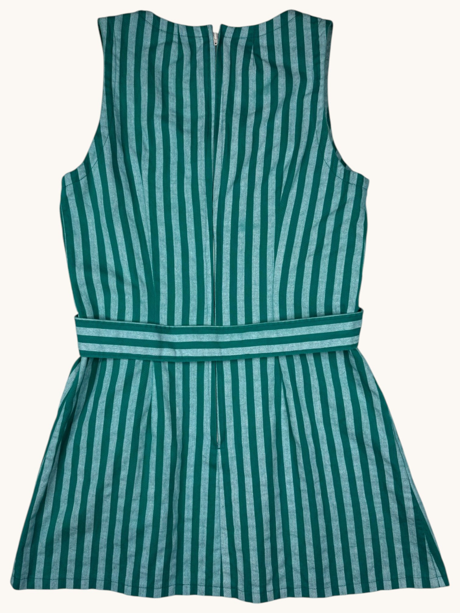 90s Jeannieology Green Stripe Dress - M