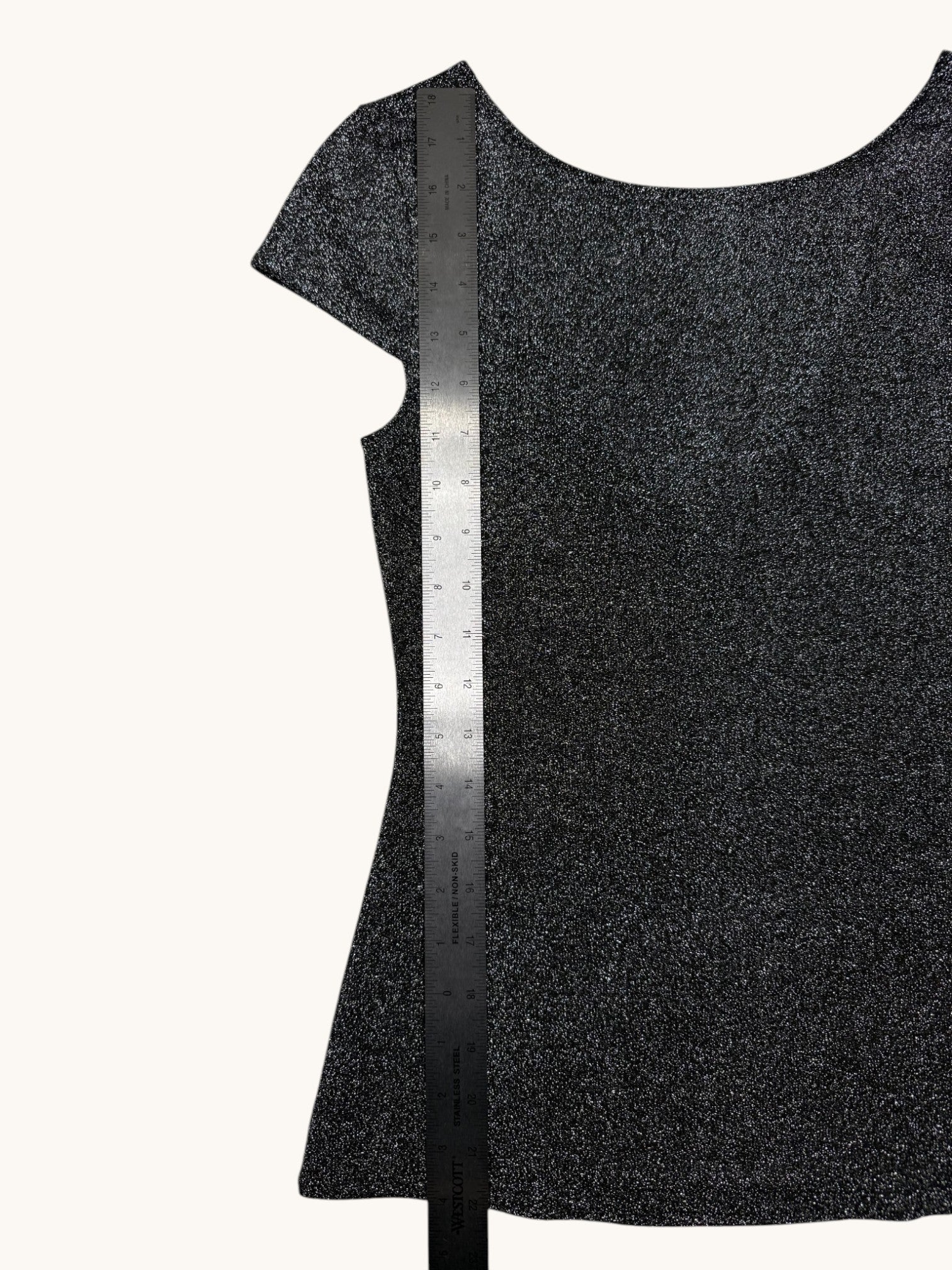 Express Black Sparkle Top - XS