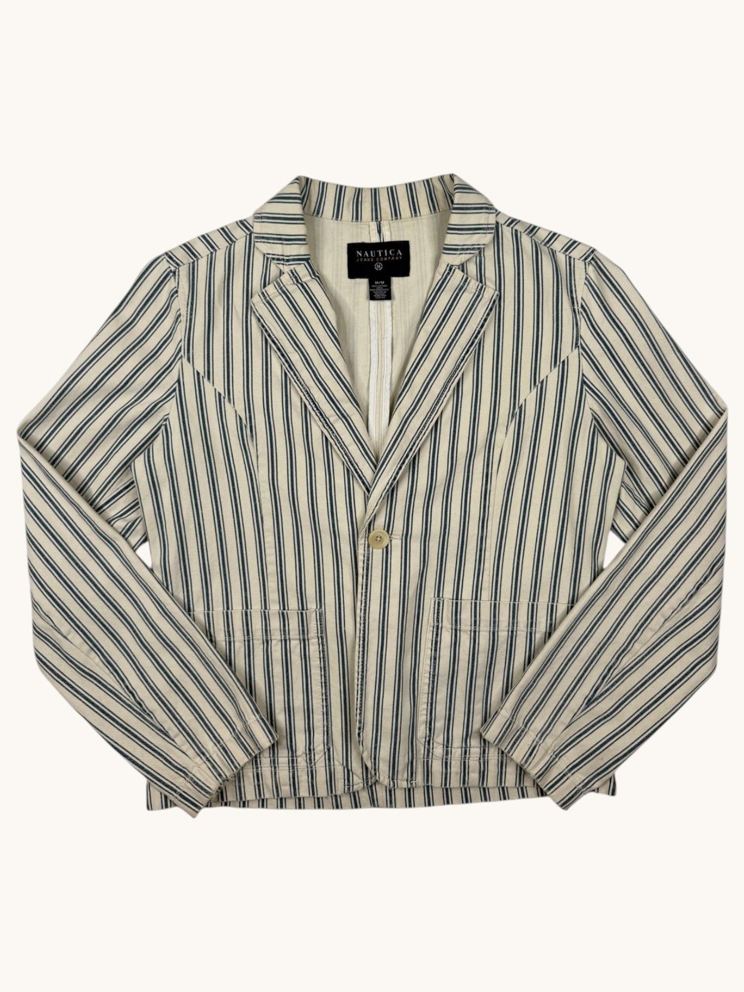 90s Nautica Striped Blazer - M