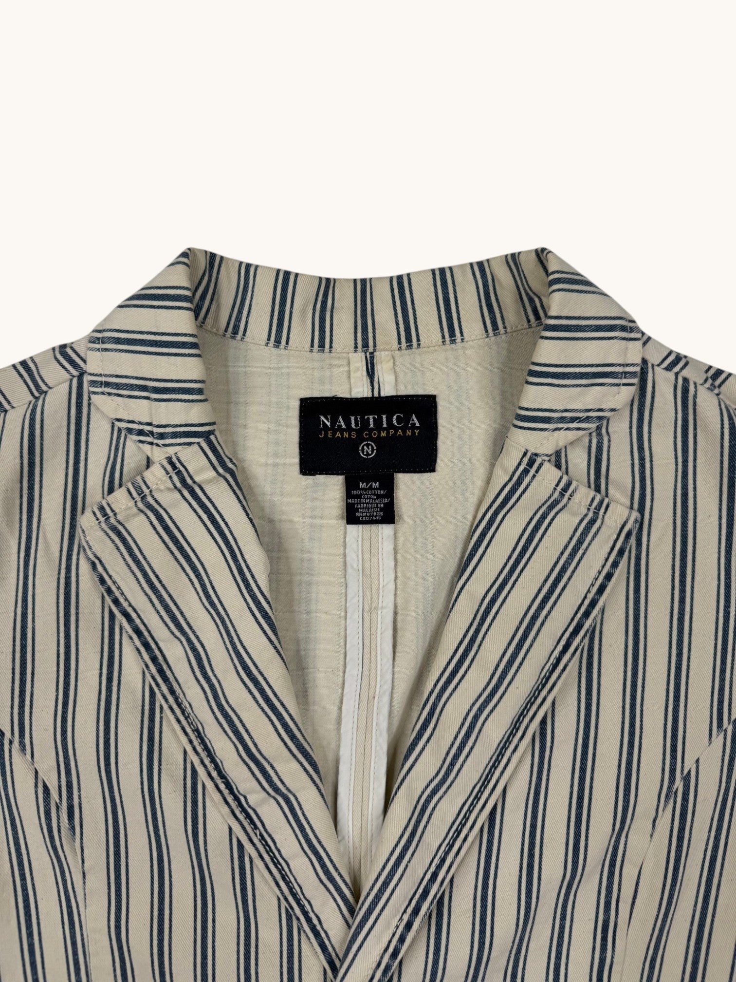 90s Nautica Striped Blazer - M