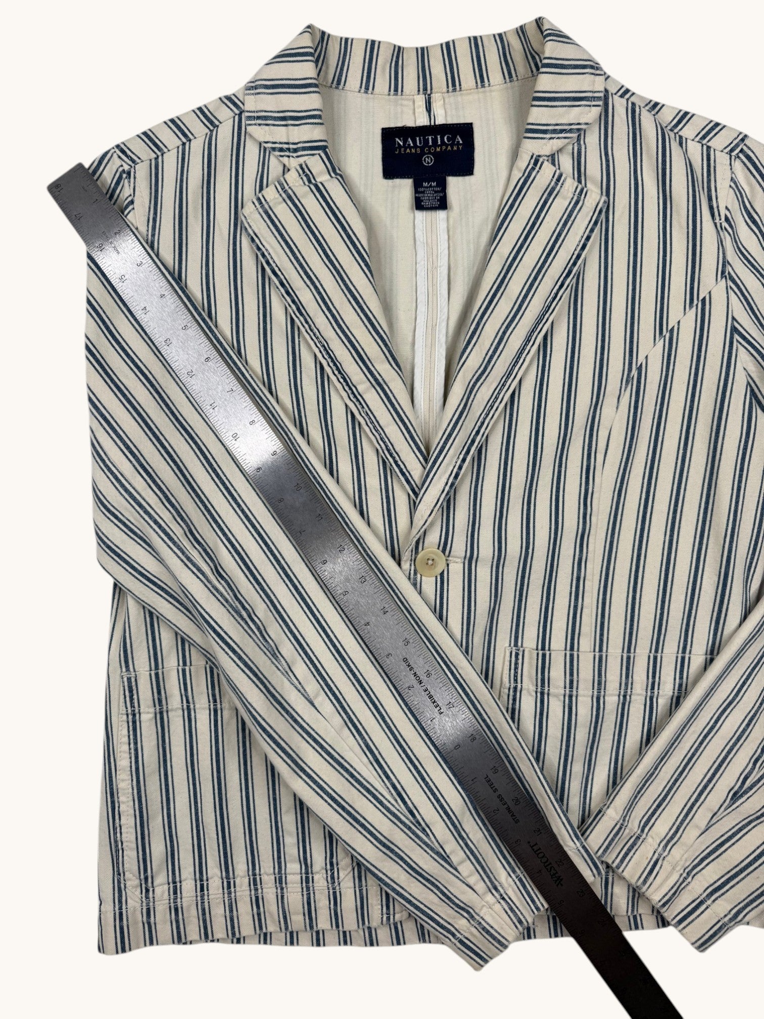 90s Nautica Striped Blazer - M