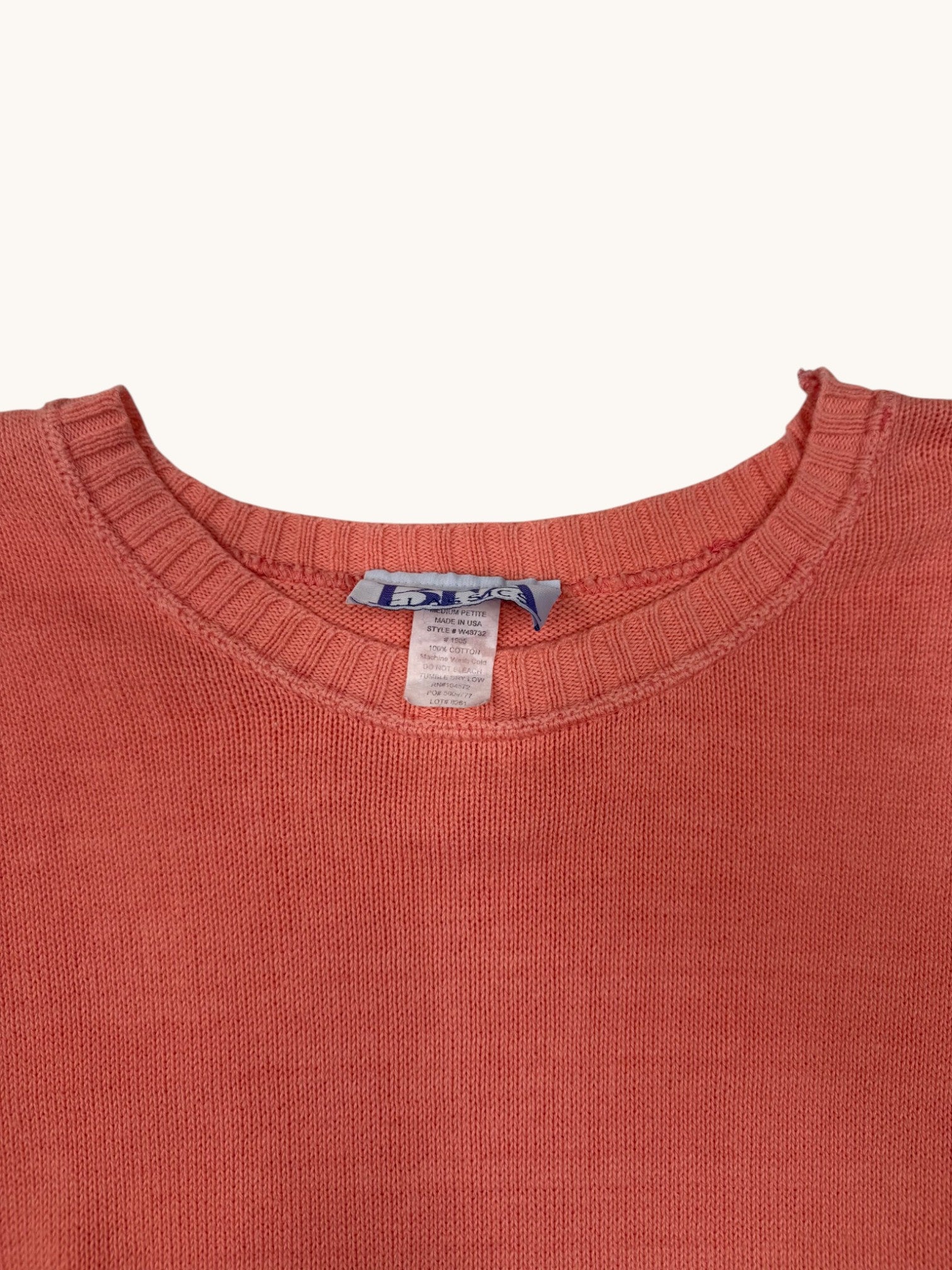 90s BFA Classics Orange Sweater - M