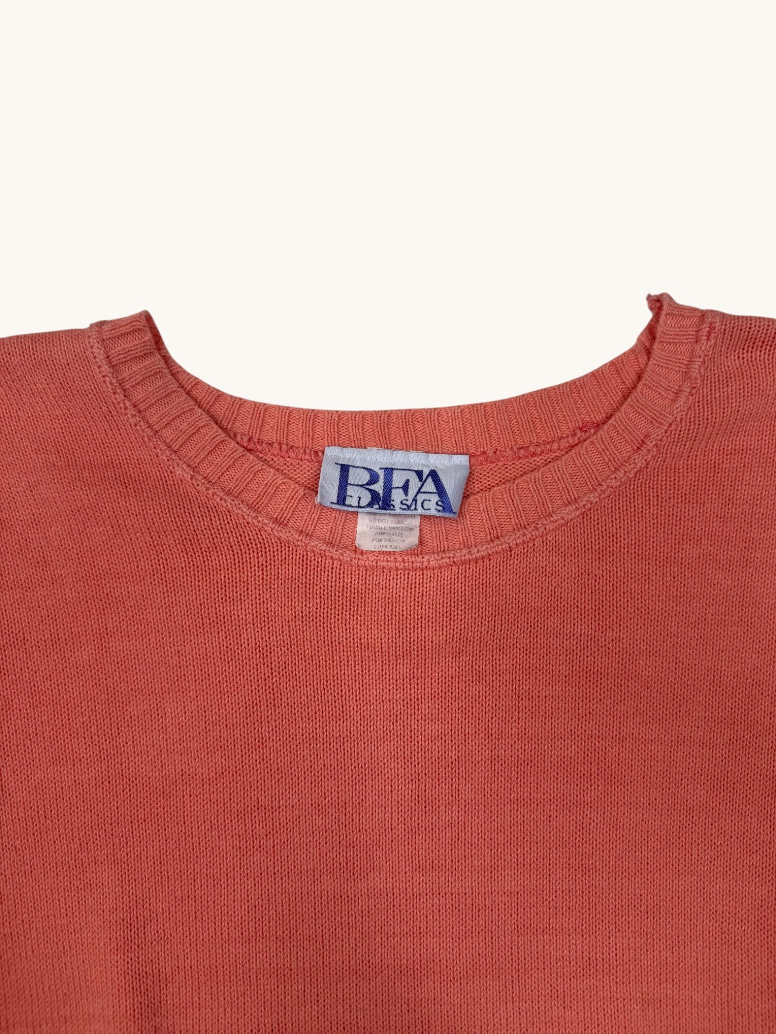 90s BFA Classics Orange Sweater - M