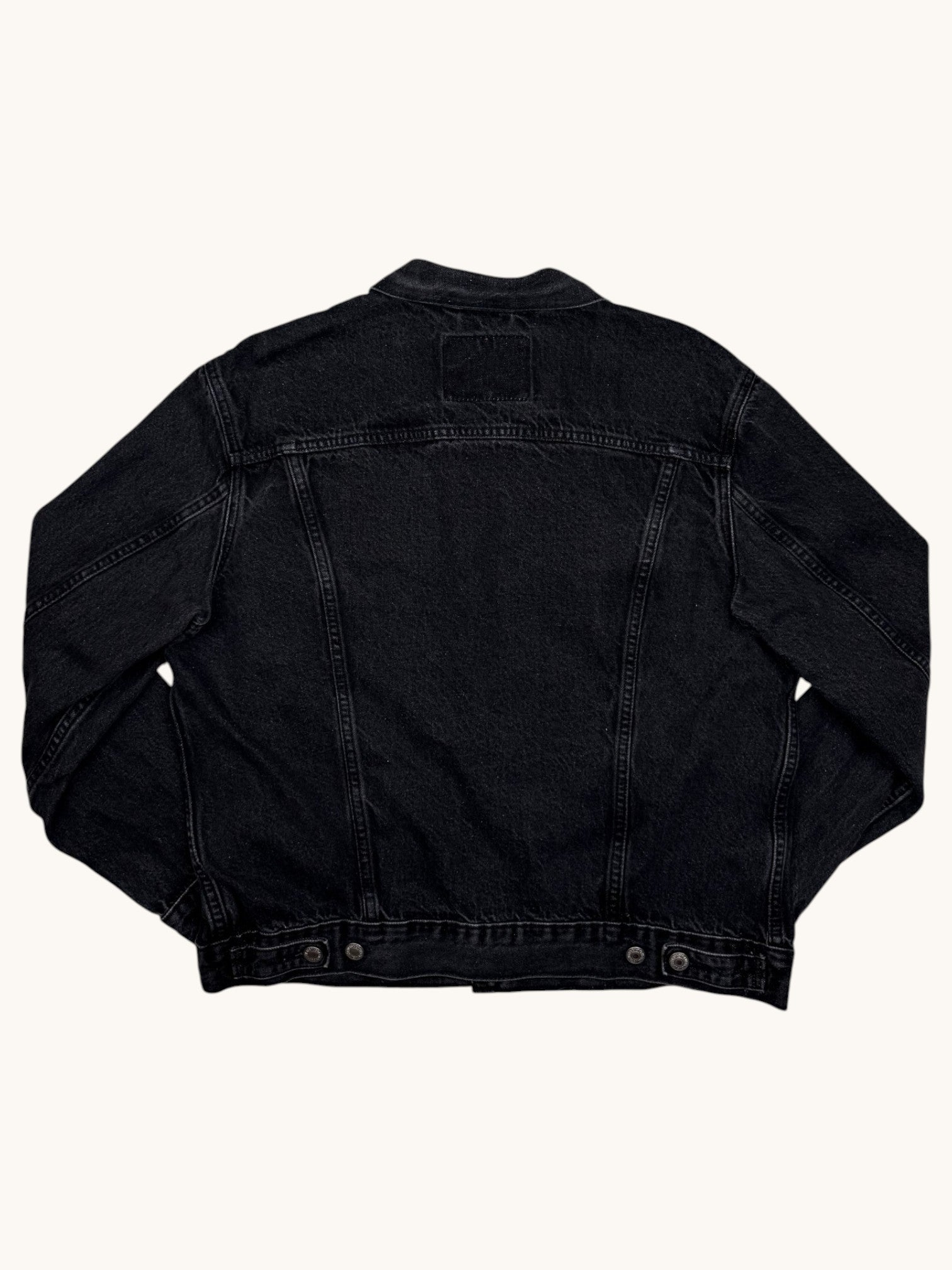 90s Levi's Black Denim Jacket - L