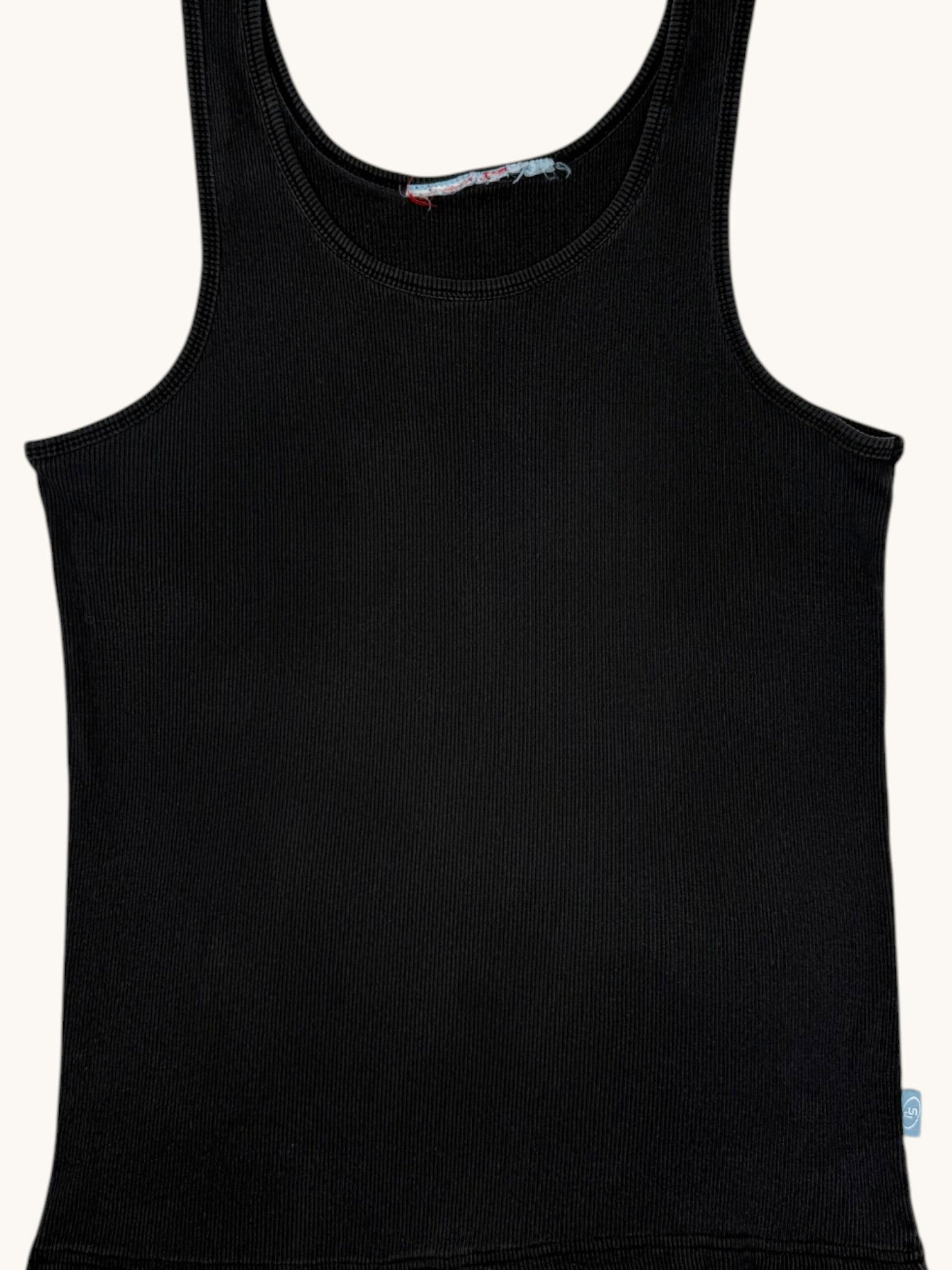 90s Black Ribbed Tank