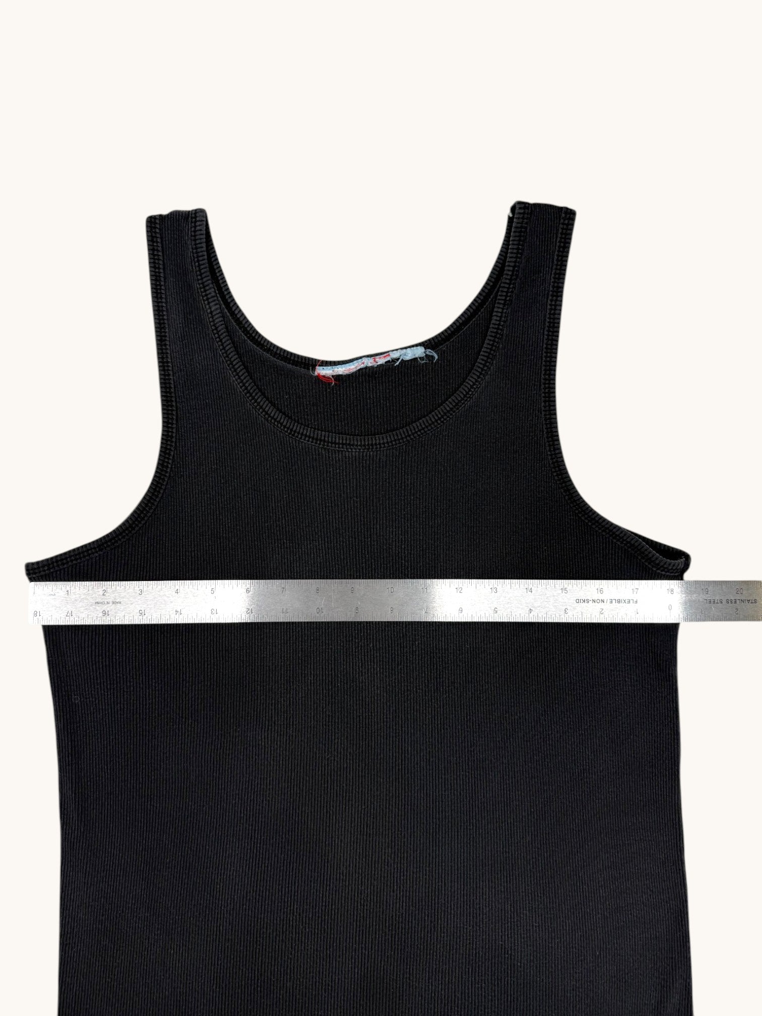90s Black Ribbed Tank