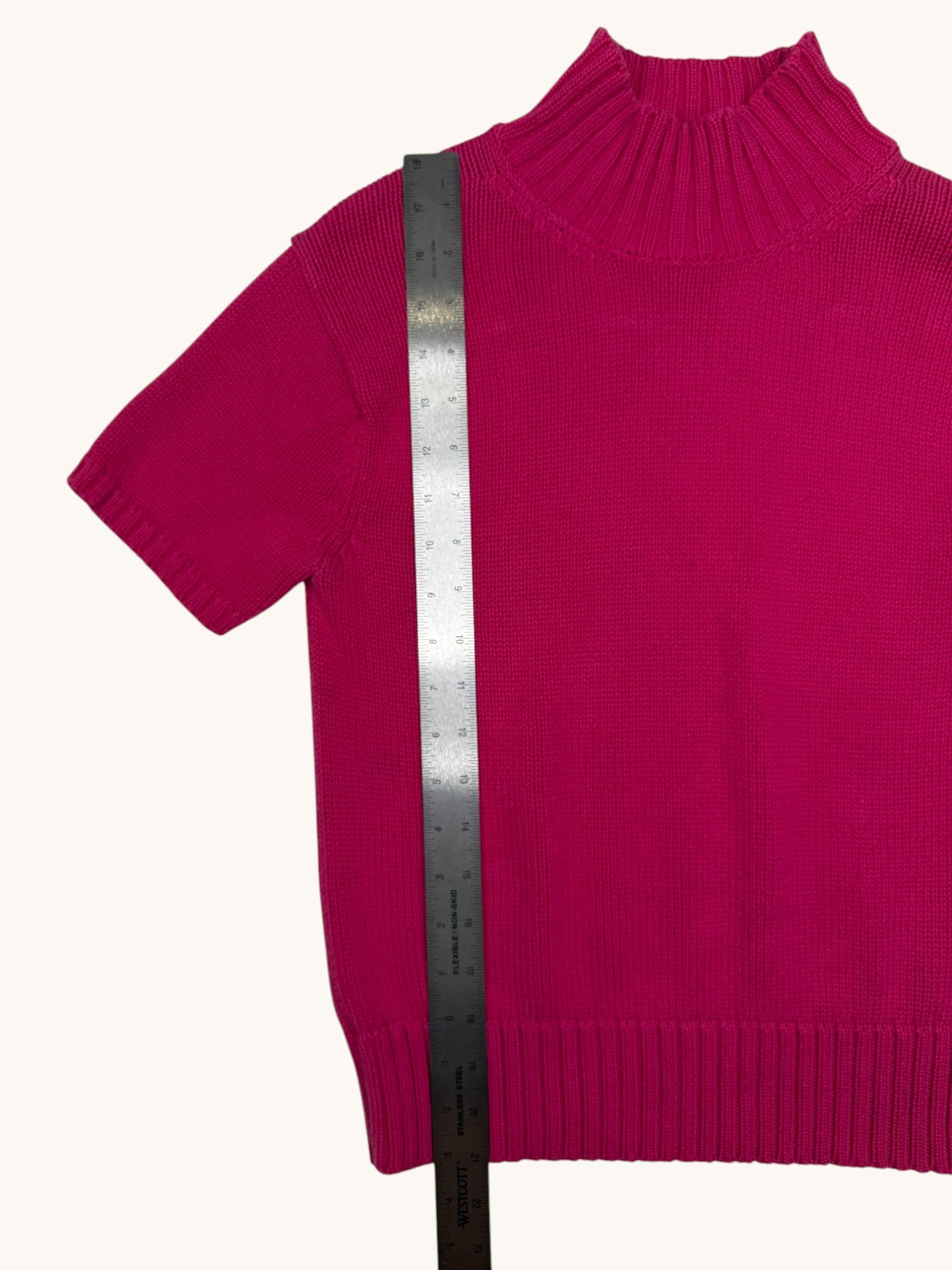 90s Billblass Jeans Pink Turtleneck Sweater - S