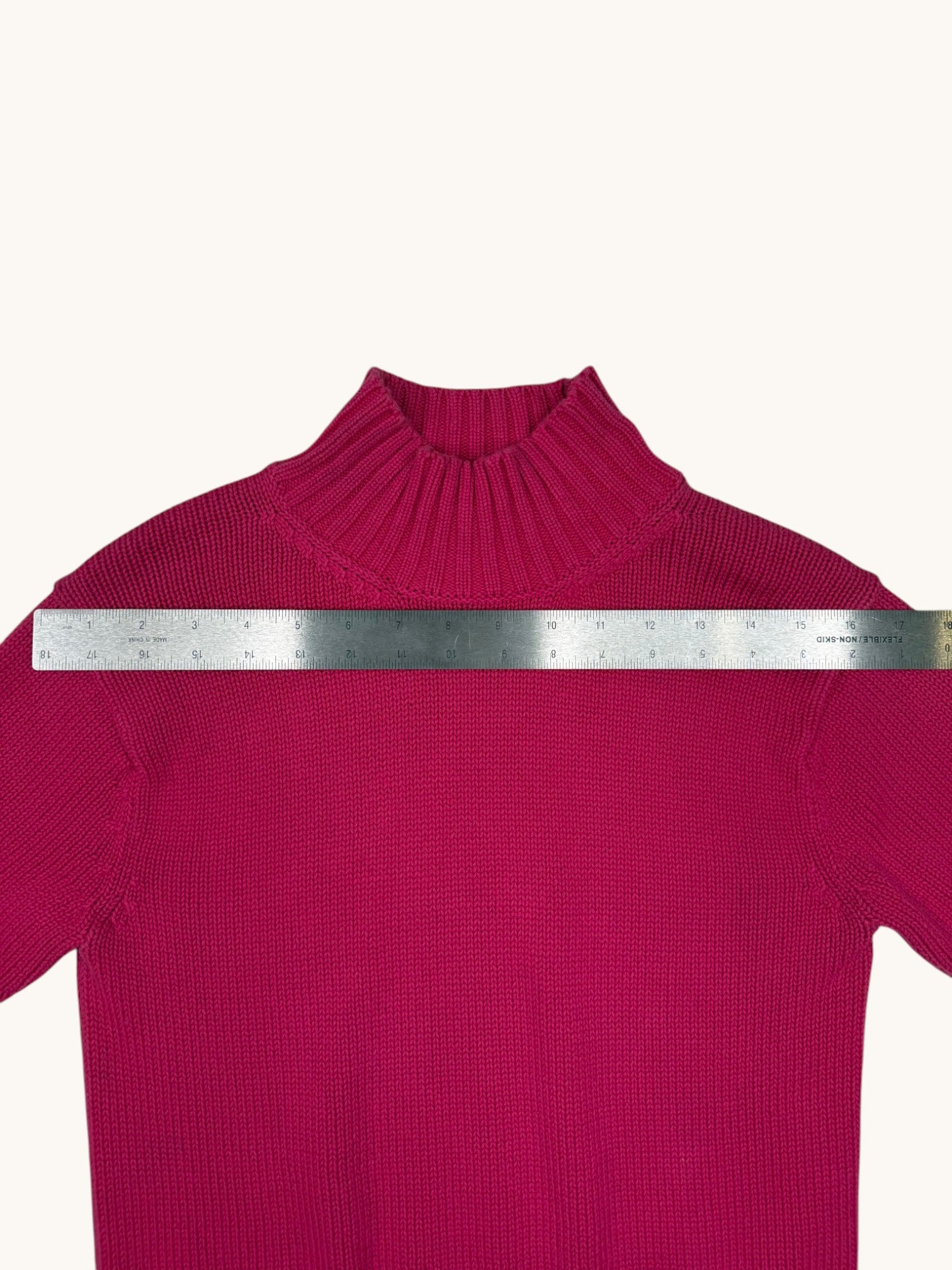 90s Billblass Jeans Pink Turtleneck Sweater - S