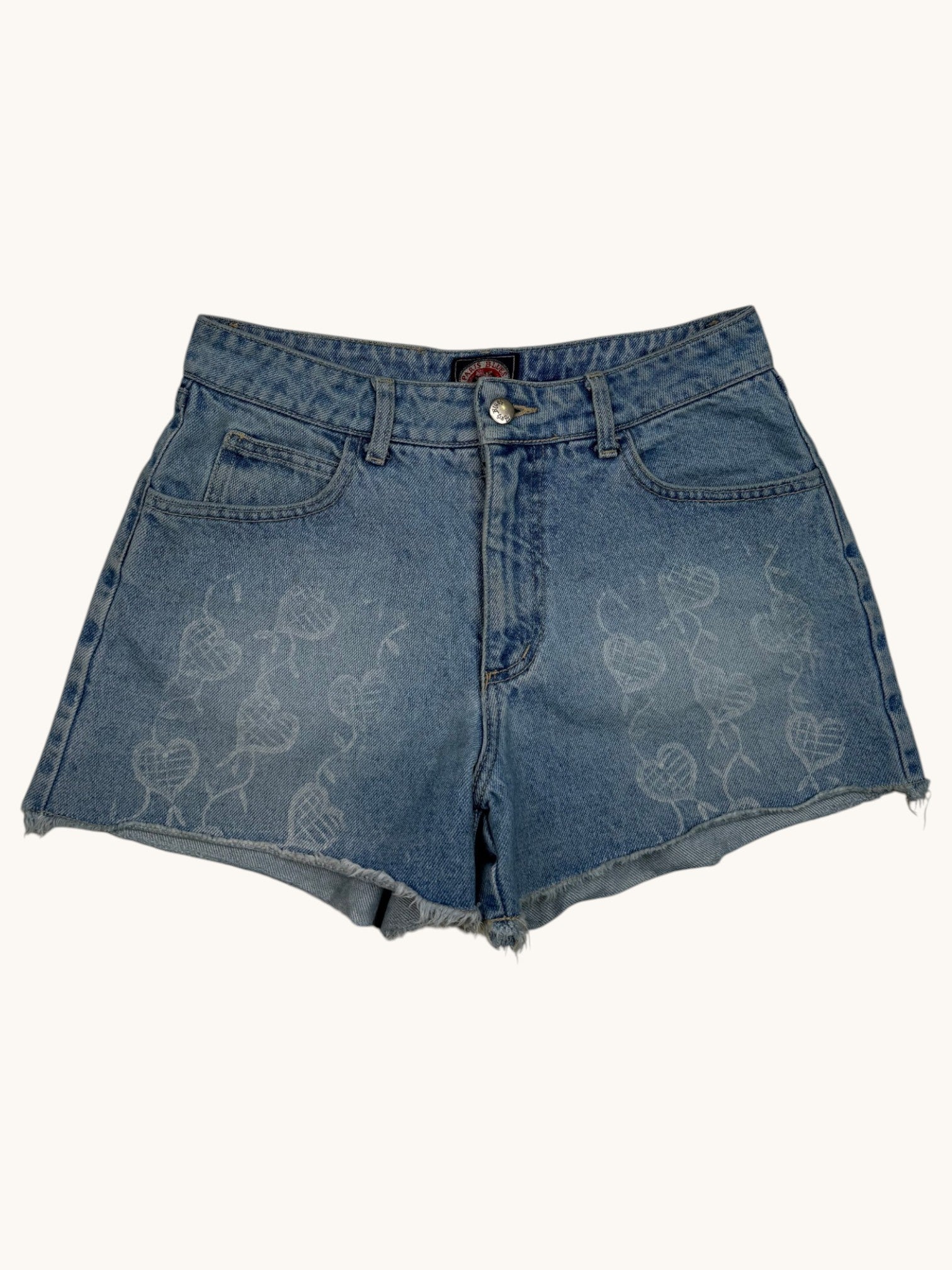 90s Paris Blues Denim Shorts - 7
