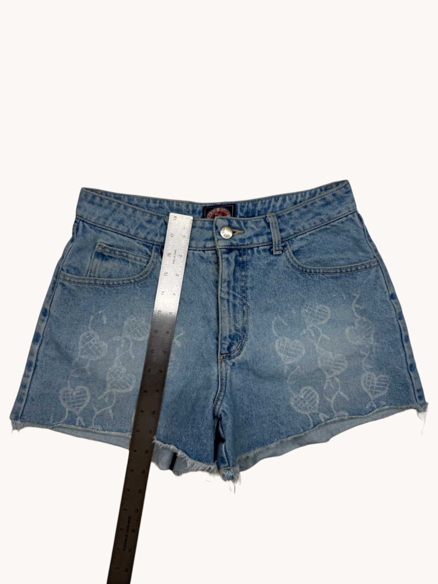 90s Paris Blues Denim Shorts - 7