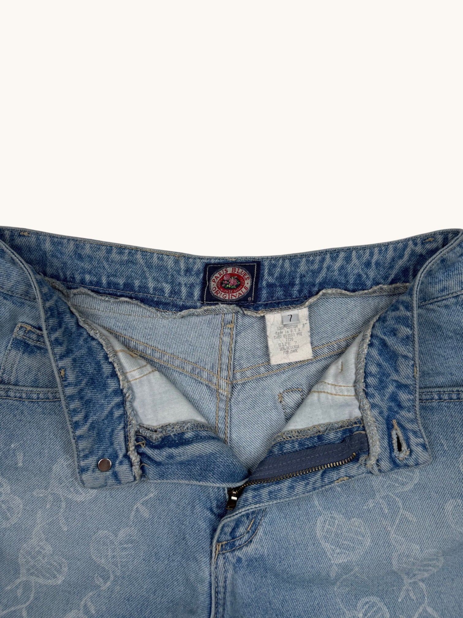 90s Paris Blues Denim Shorts - 7