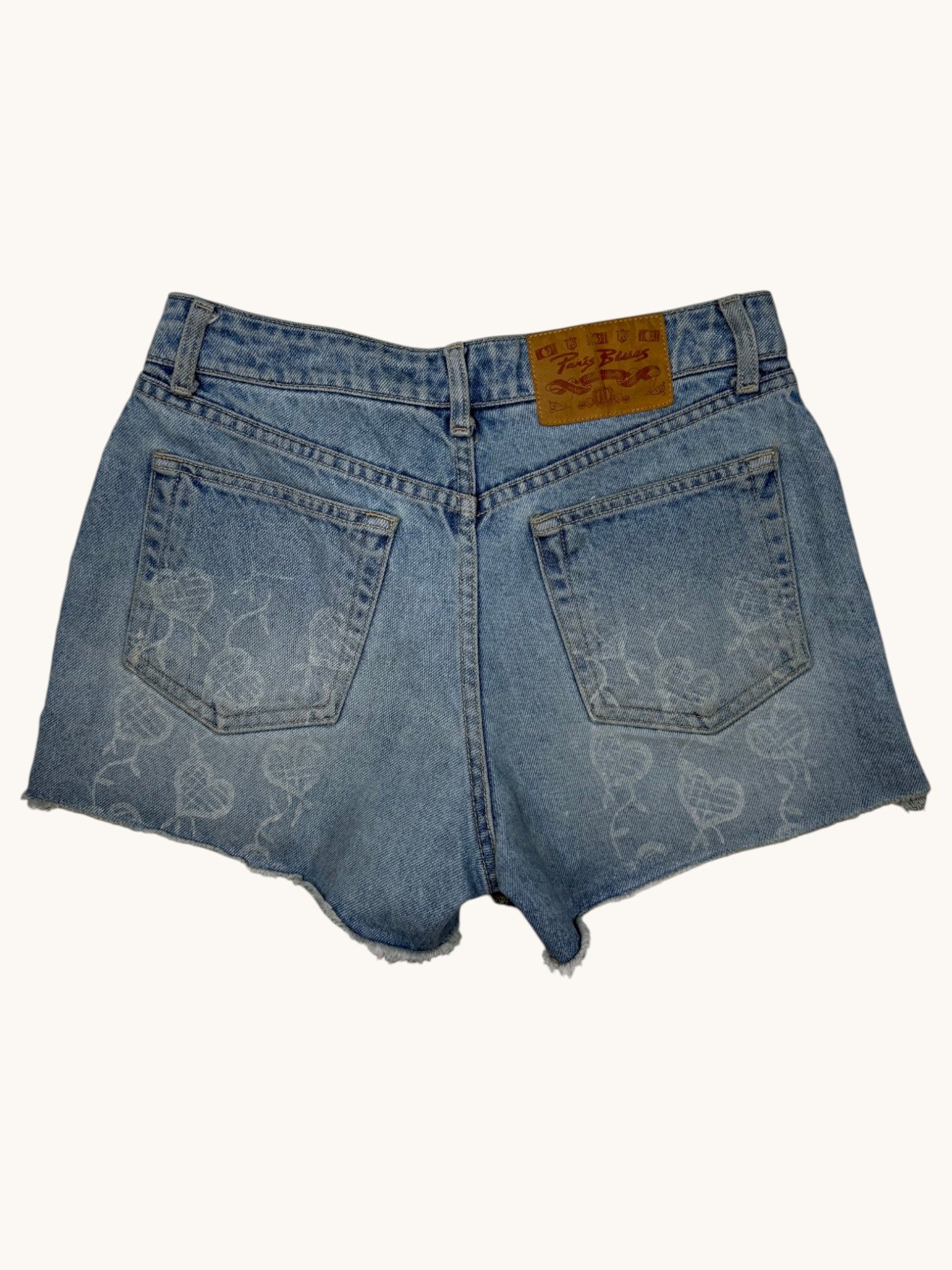 90s Paris Blues Denim Shorts - 7