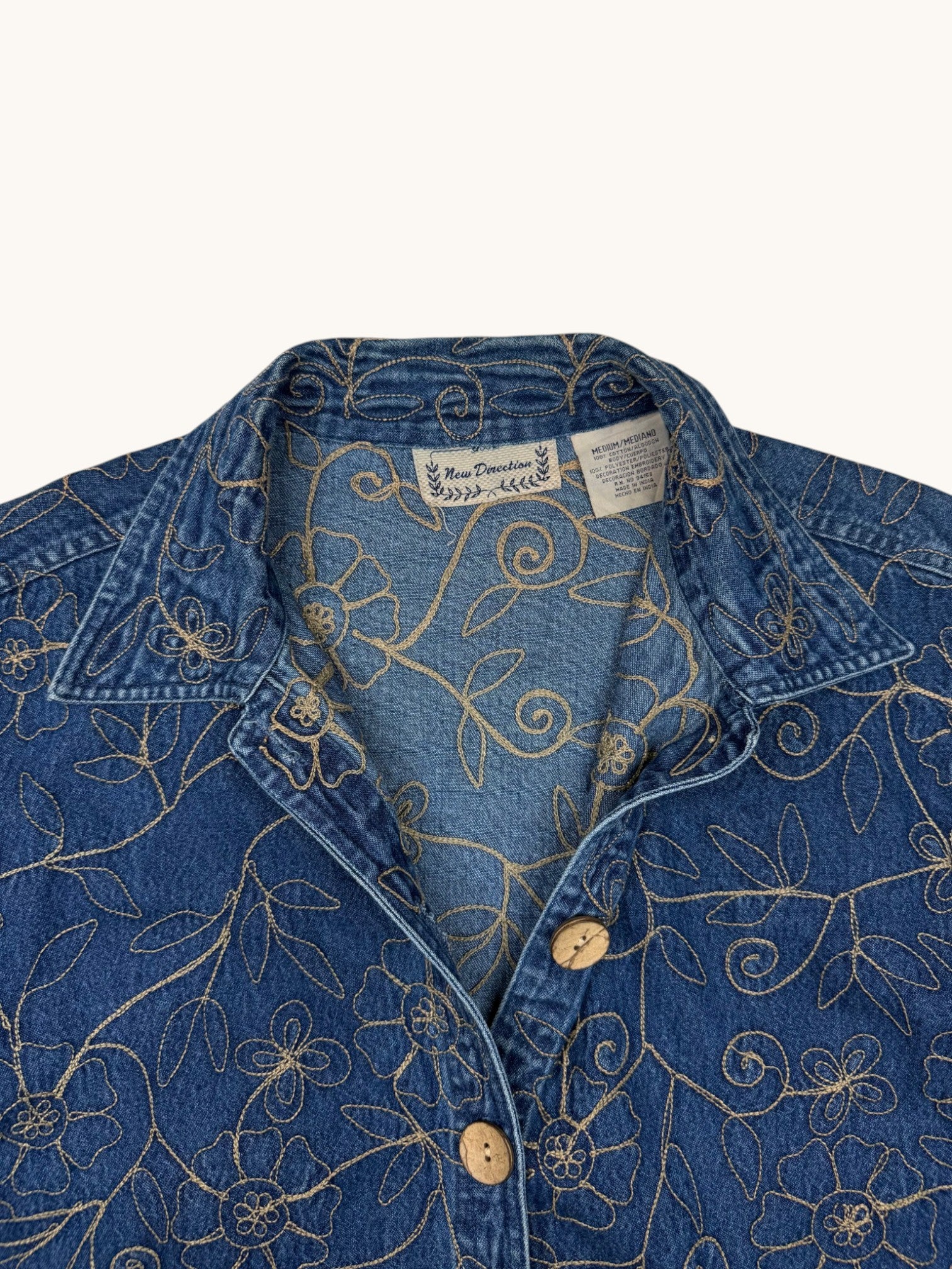 00s New Direction Blue Denim Jacket - M