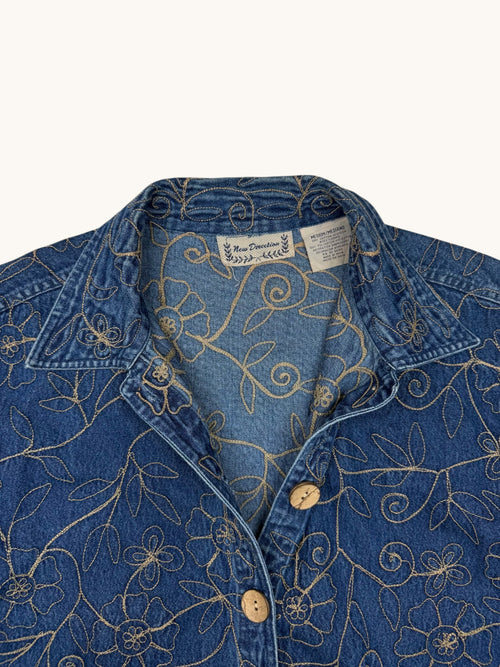 00s New Direction Blue Denim Jacket - M