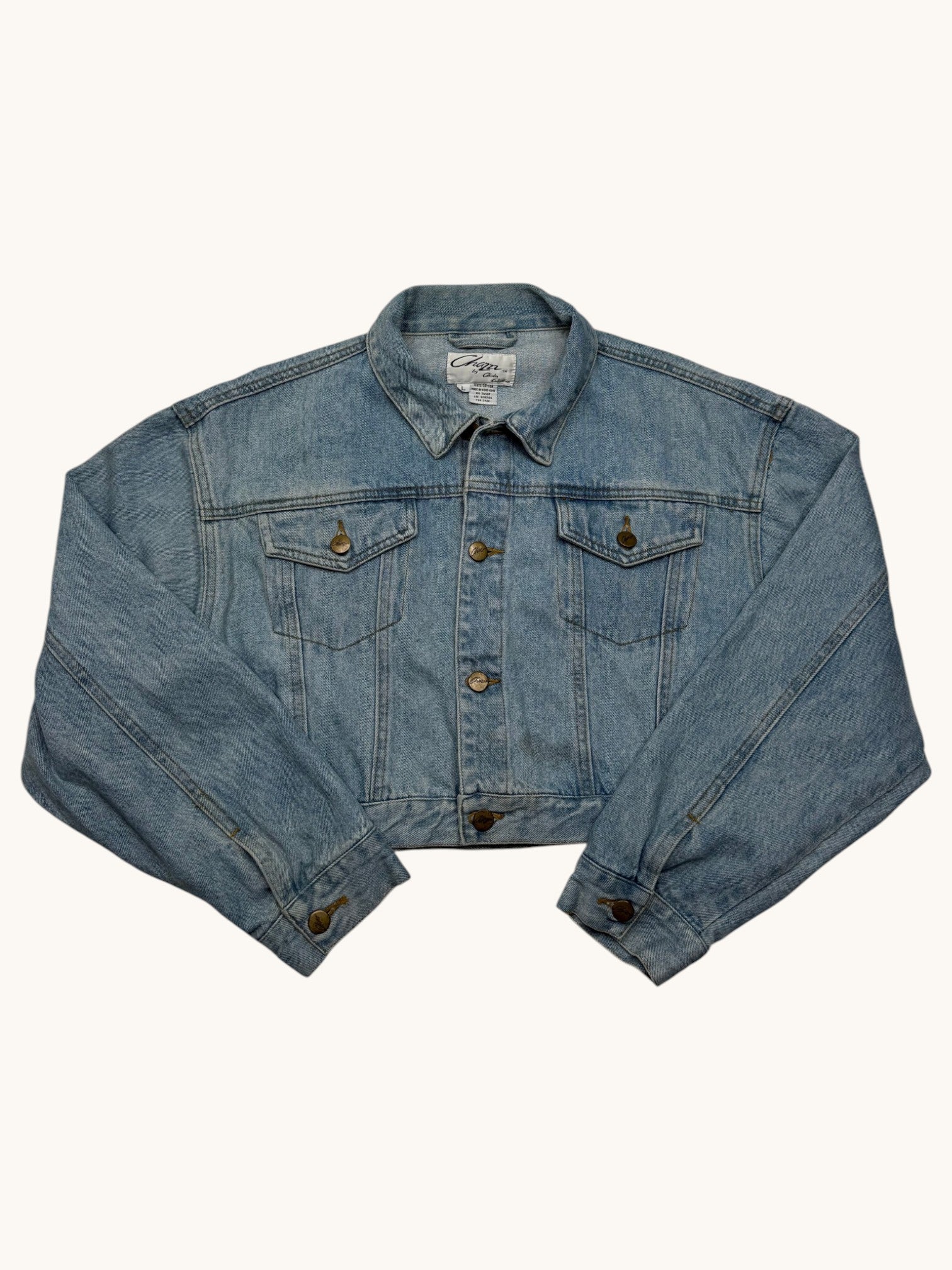 90s Chazzz by Charles Ghailian Blue Denim Jacket - L