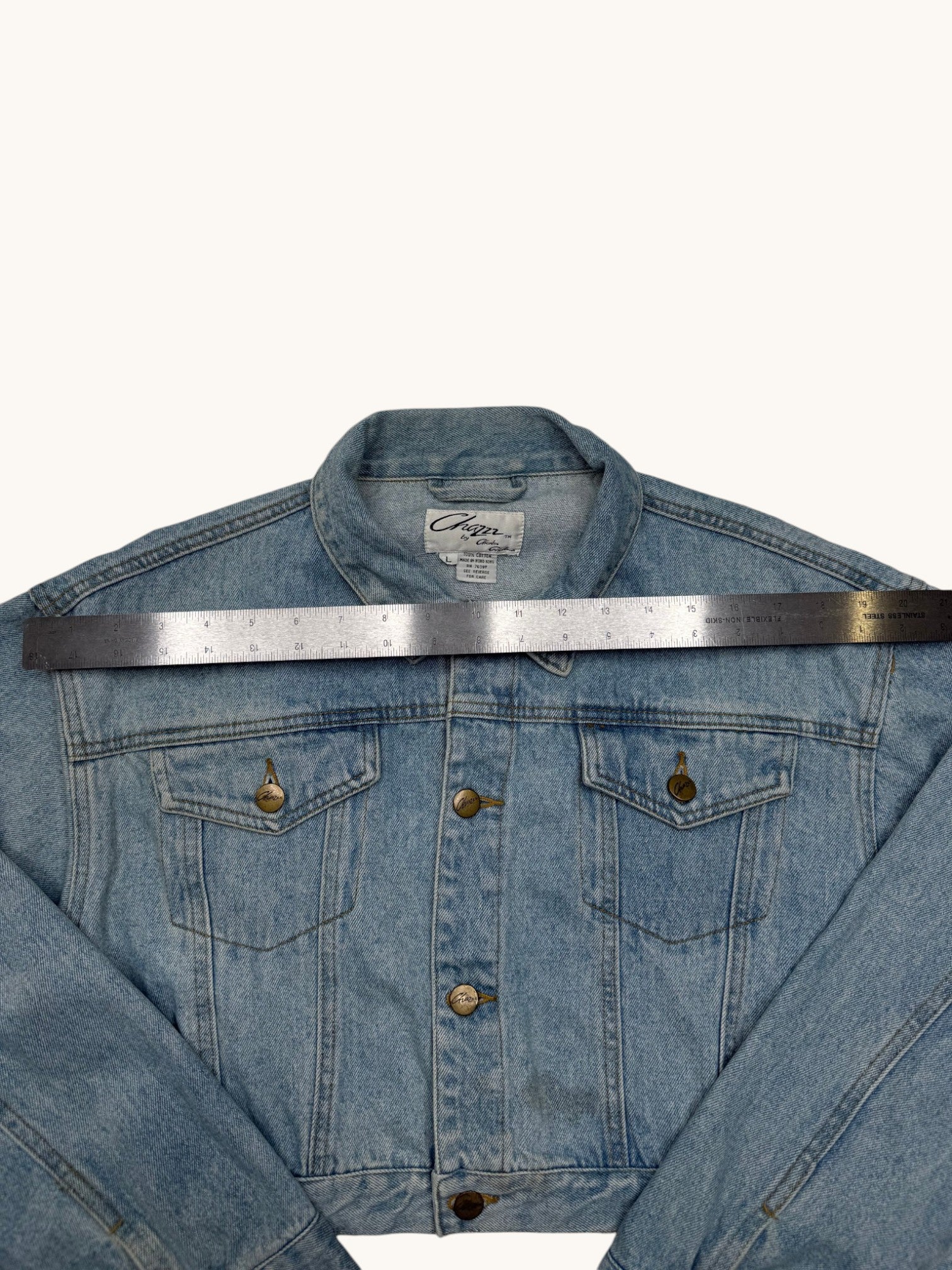 90s Chazzz by Charles Ghailian Blue Denim Jacket - L