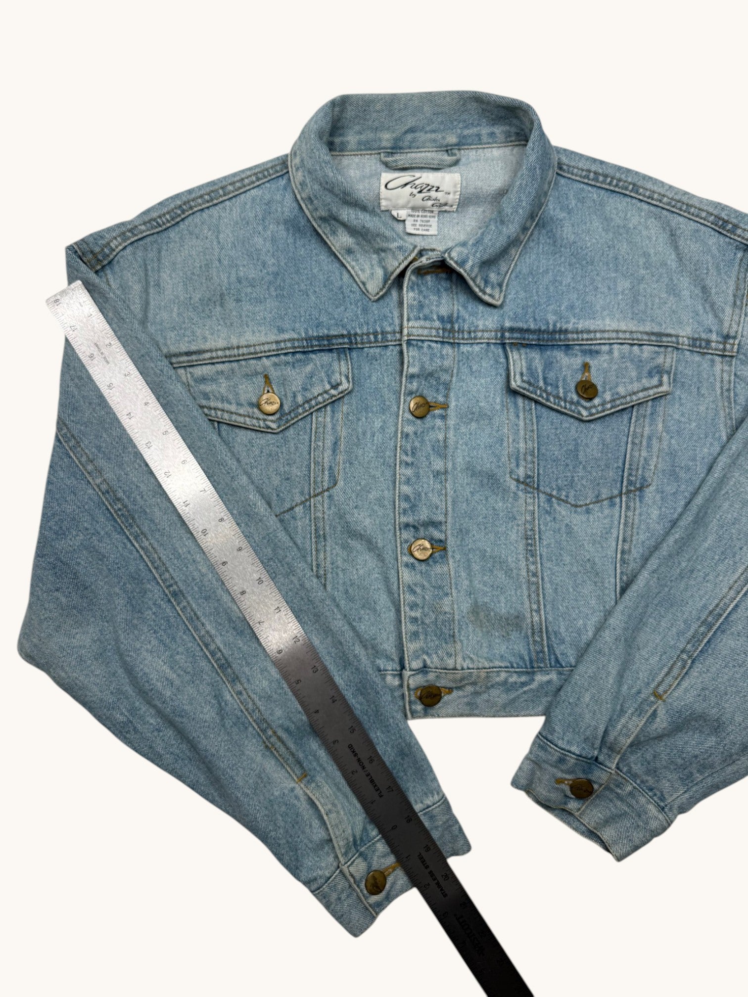 90s Chazzz by Charles Ghailian Blue Denim Jacket - L